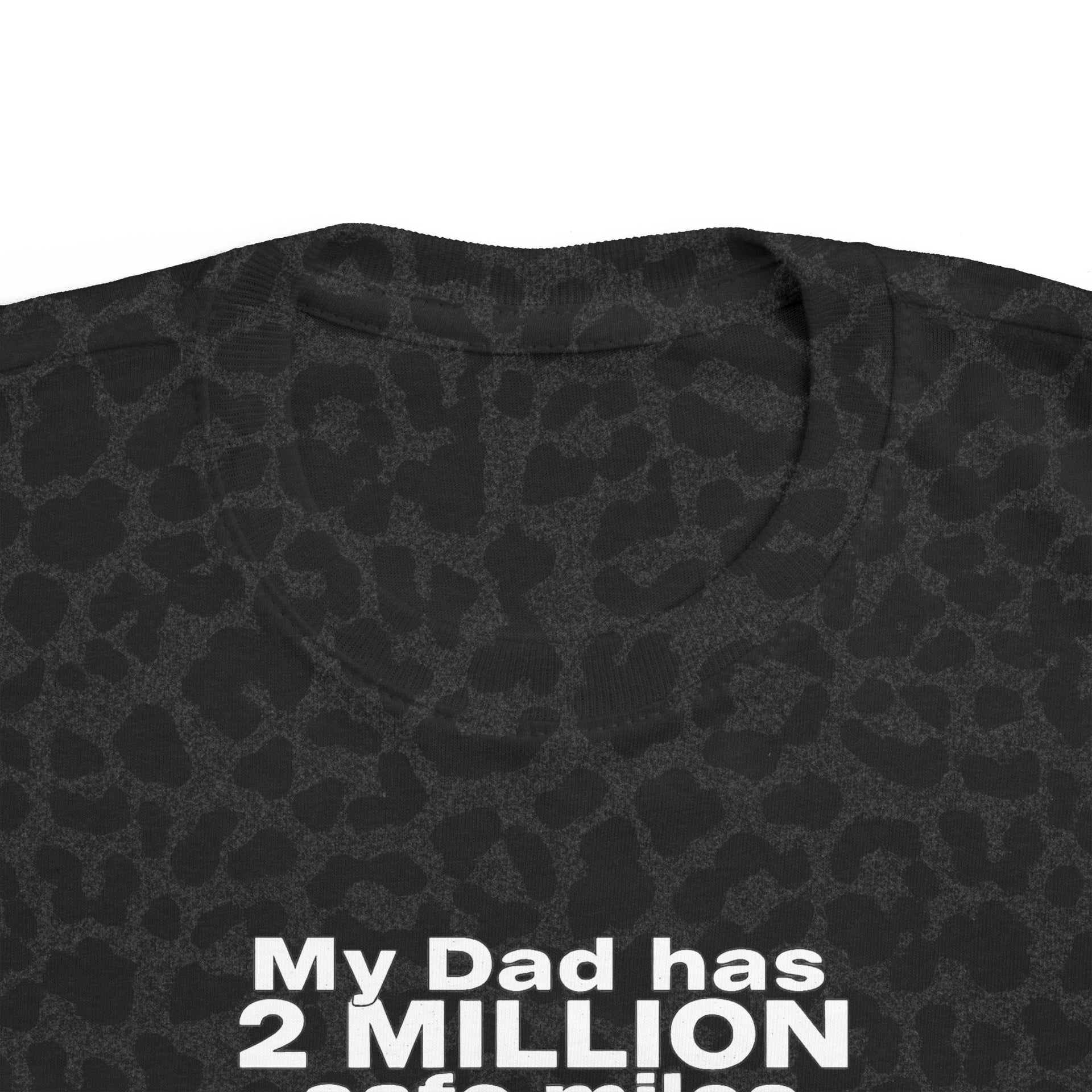 Toddler Tee: "My Dad Has 2 Million Safe Miles" Truck Driver Baby Shirt