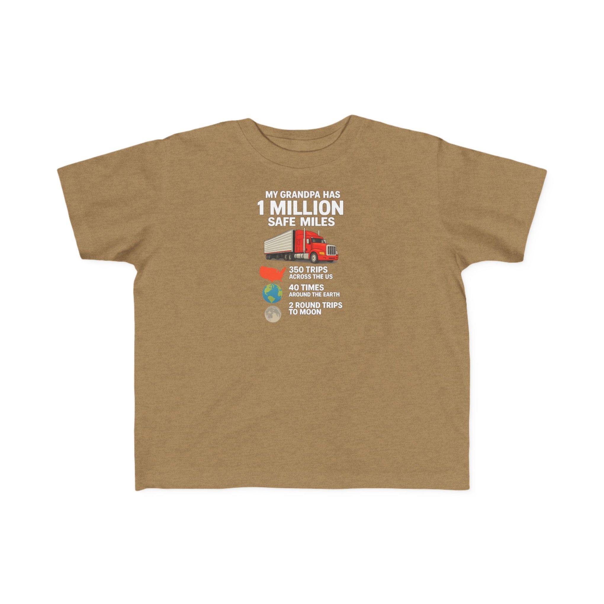 Toddler Tee – "My Grandma Has 1 Million Safe Miles" Cute Grandma Road-Trip Shirt