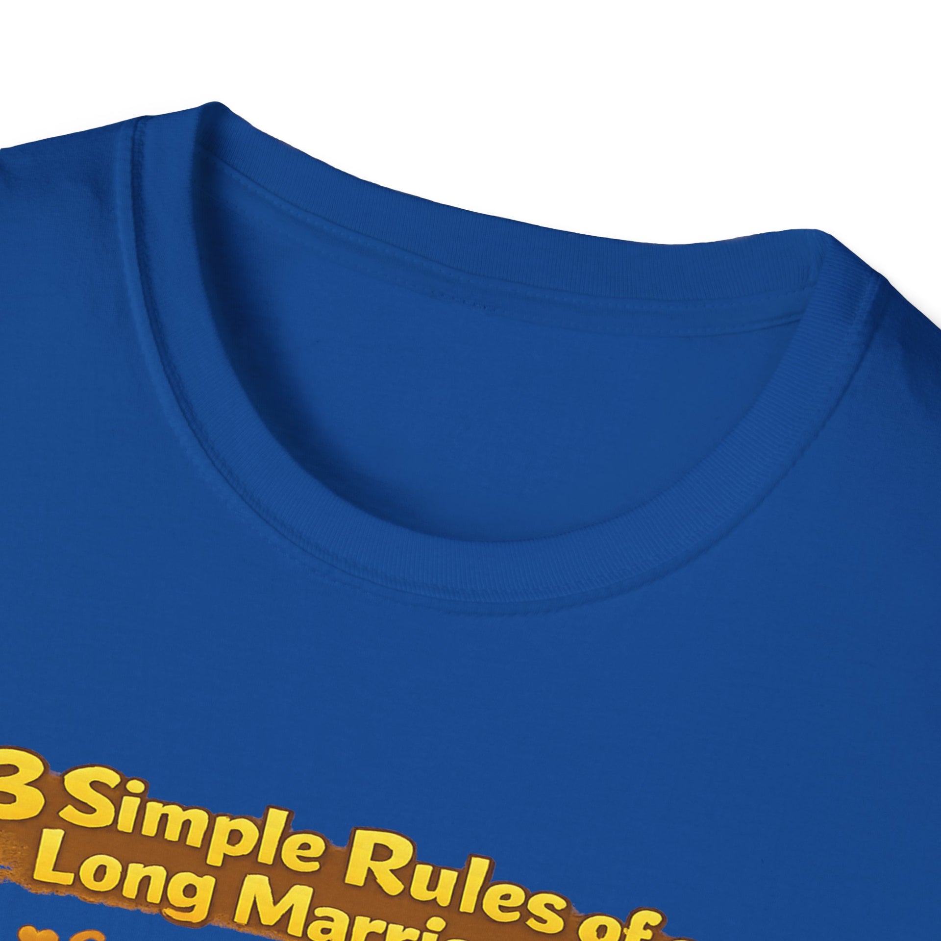 Marriage Rules T-Shirt – “3 Simple Rules of a Long Marriage: Communication, Trust, Separate Blankets!”