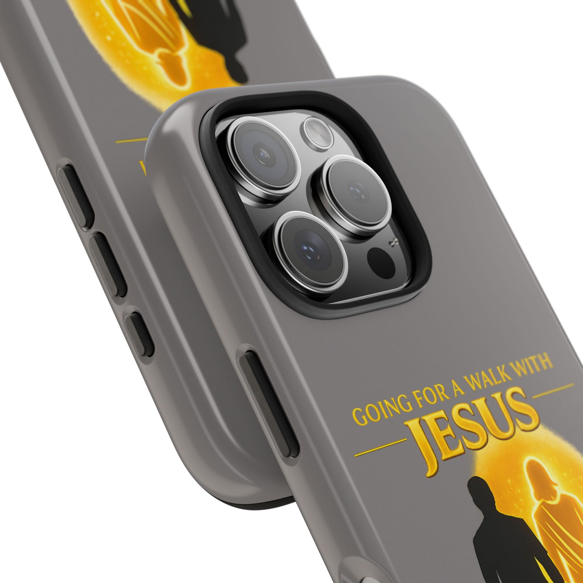 Tough Phone Case — "Going for a Walk with Jesus, Wanna Come?" Christian iPhone Case
