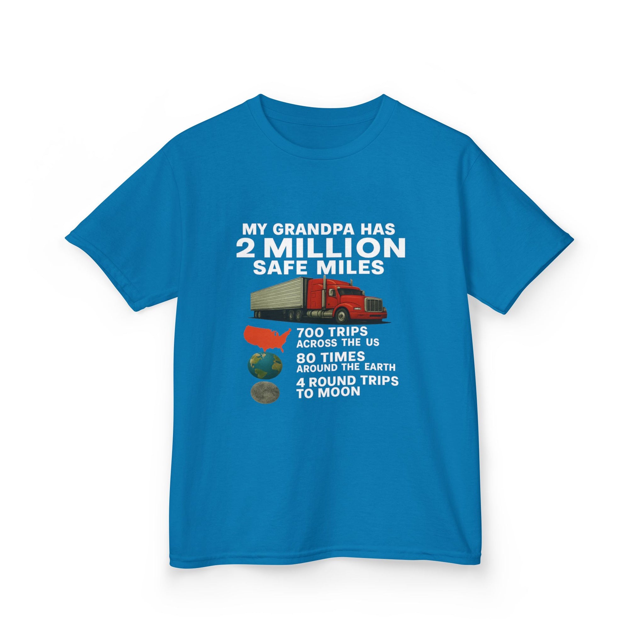 Kids Tee – “My Grandpa Has 2 Million Safe Miles” Vintage Pilot Aviation Shirt
