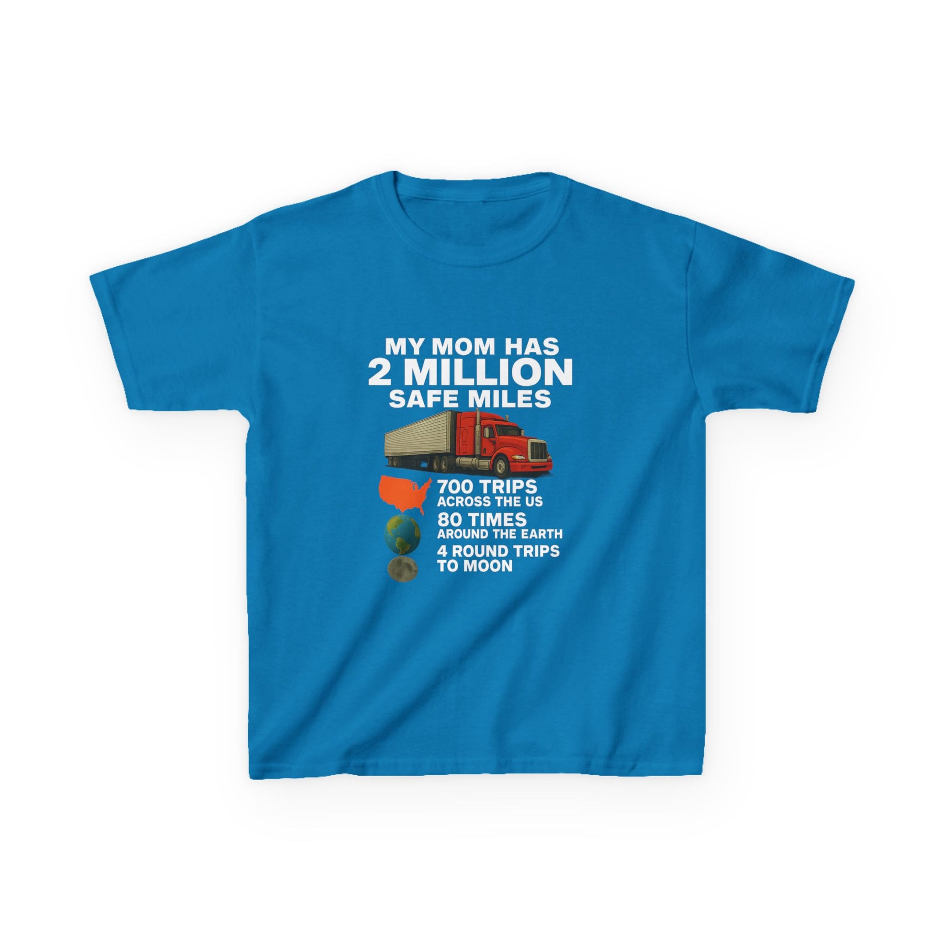 Kids Tee - "My Mom Has 2 Million Safe Miles" Driving Milestone Shirt