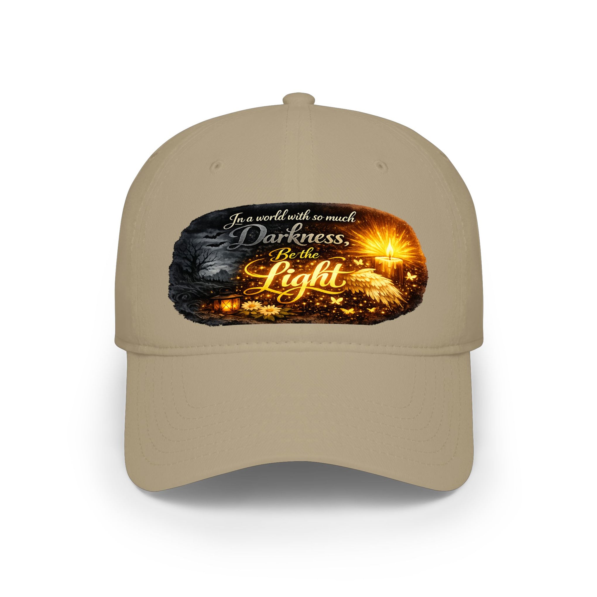 Low Profile Baseball Cap – "Be the Light" Inspirational Firefly Design