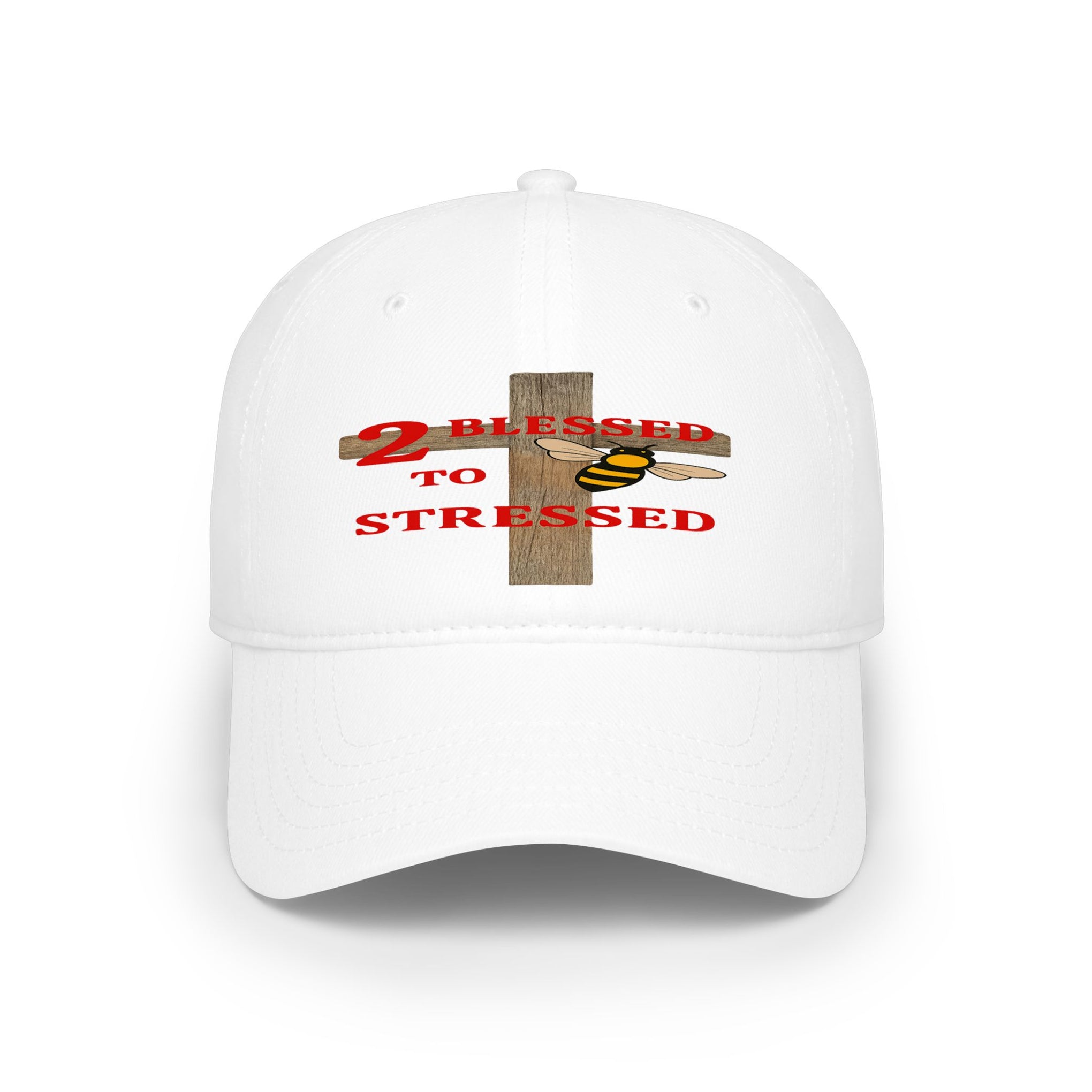 Baseball Cap – "Blessed 2o Stressed" Cross Christian Hat