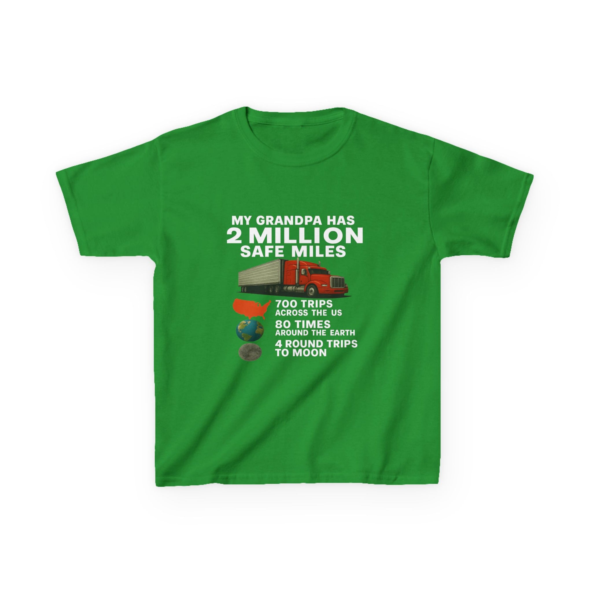 Kids Tee – “My Grandpa Has 2 Million Safe Miles” Vintage Pilot Aviation Shirt