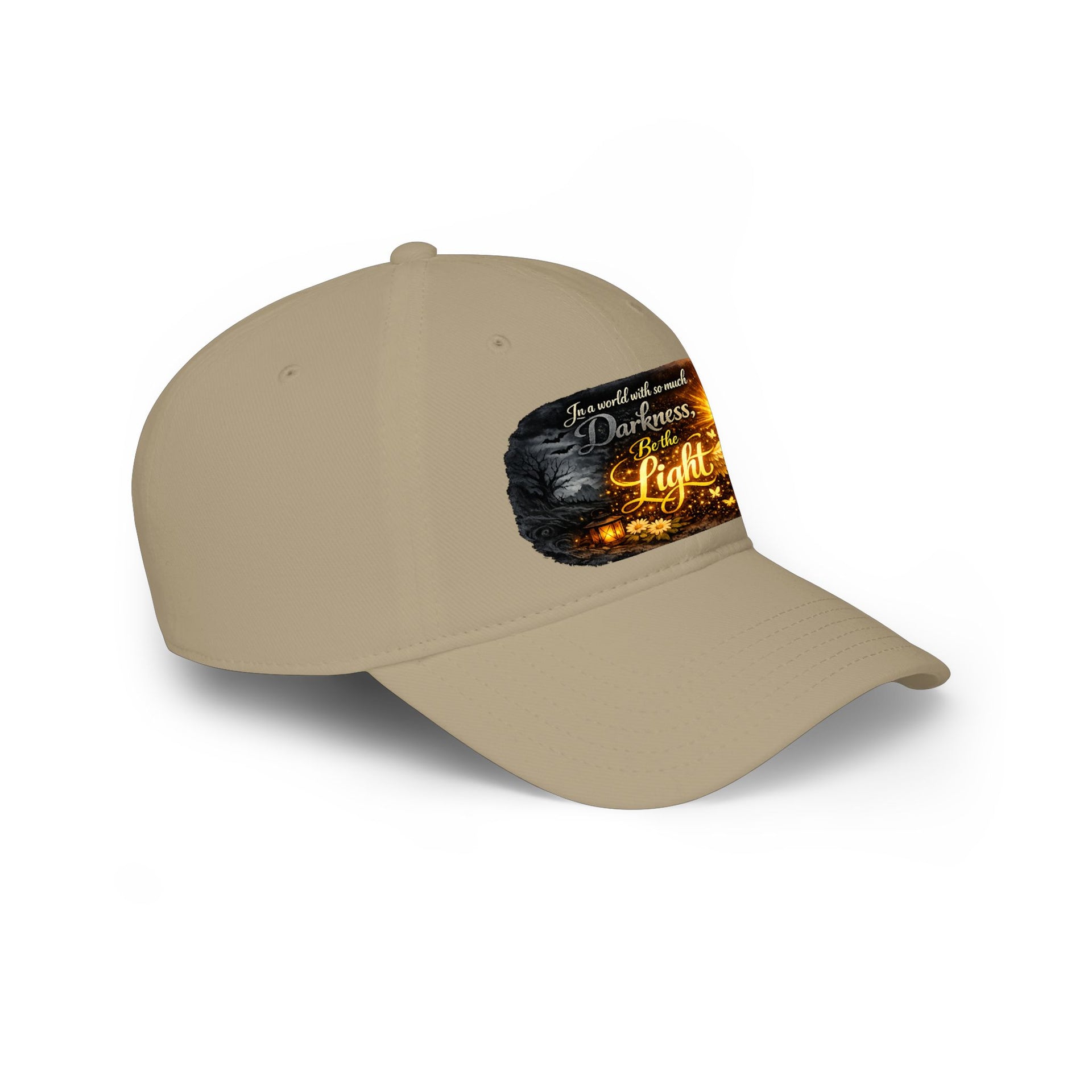 Low Profile Baseball Cap – "Be the Light" Inspirational Firefly Design