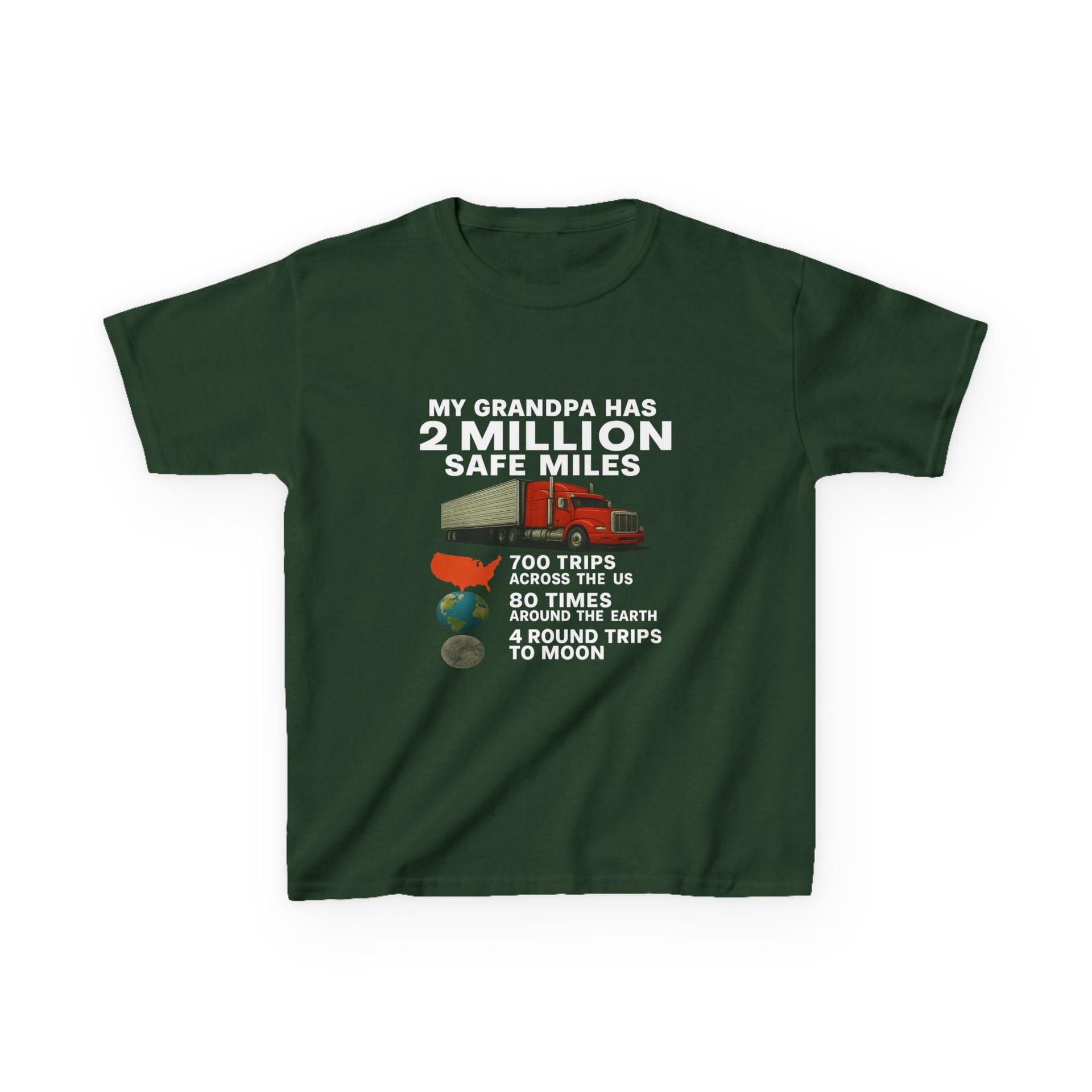Kids Tee – “My Grandpa Has 2 Million Safe Miles” Vintage Pilot Aviation Shirt