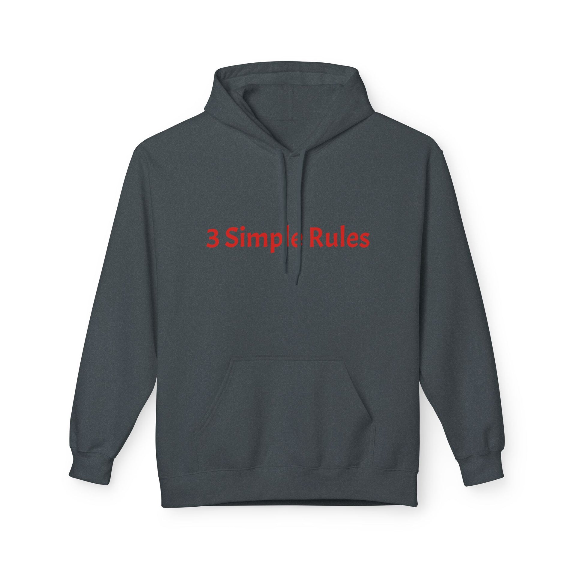 Hoodie — '3 Simple Rules' Trucker Safety Graphic Hoodie (Enjoy the Ride — Get Home Safe)