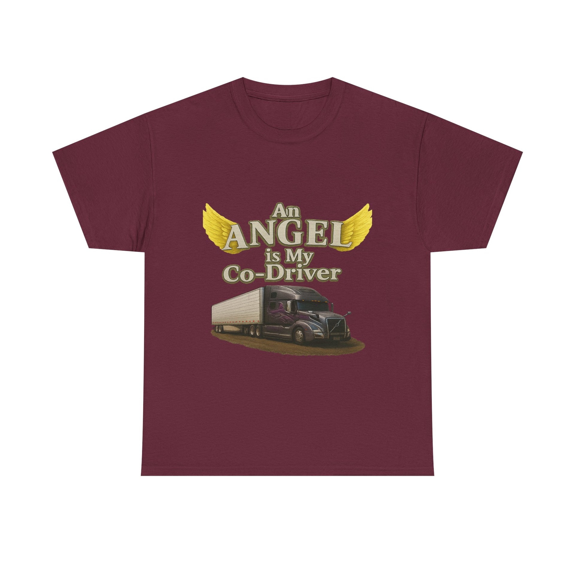 Van "Angel is my co-driver" Unisex Heavy Cotton Tee