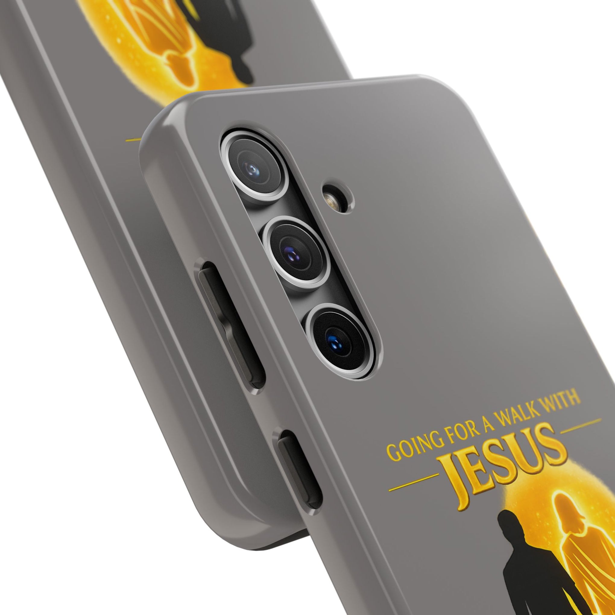 Tough Phone Case — "Going for a Walk with Jesus, Wanna Come?" Christian iPhone Case