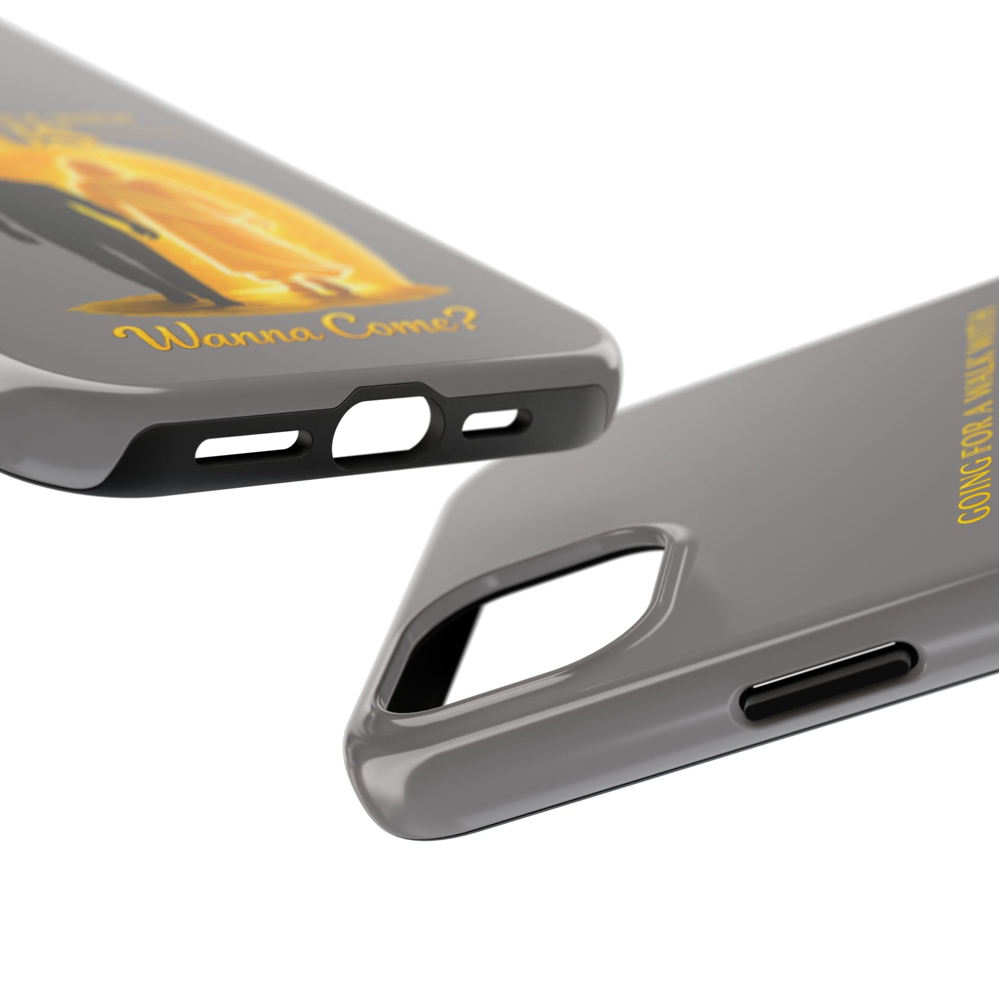 Tough Phone Case — "Going for a Walk with Jesus, Wanna Come?" Christian iPhone Case