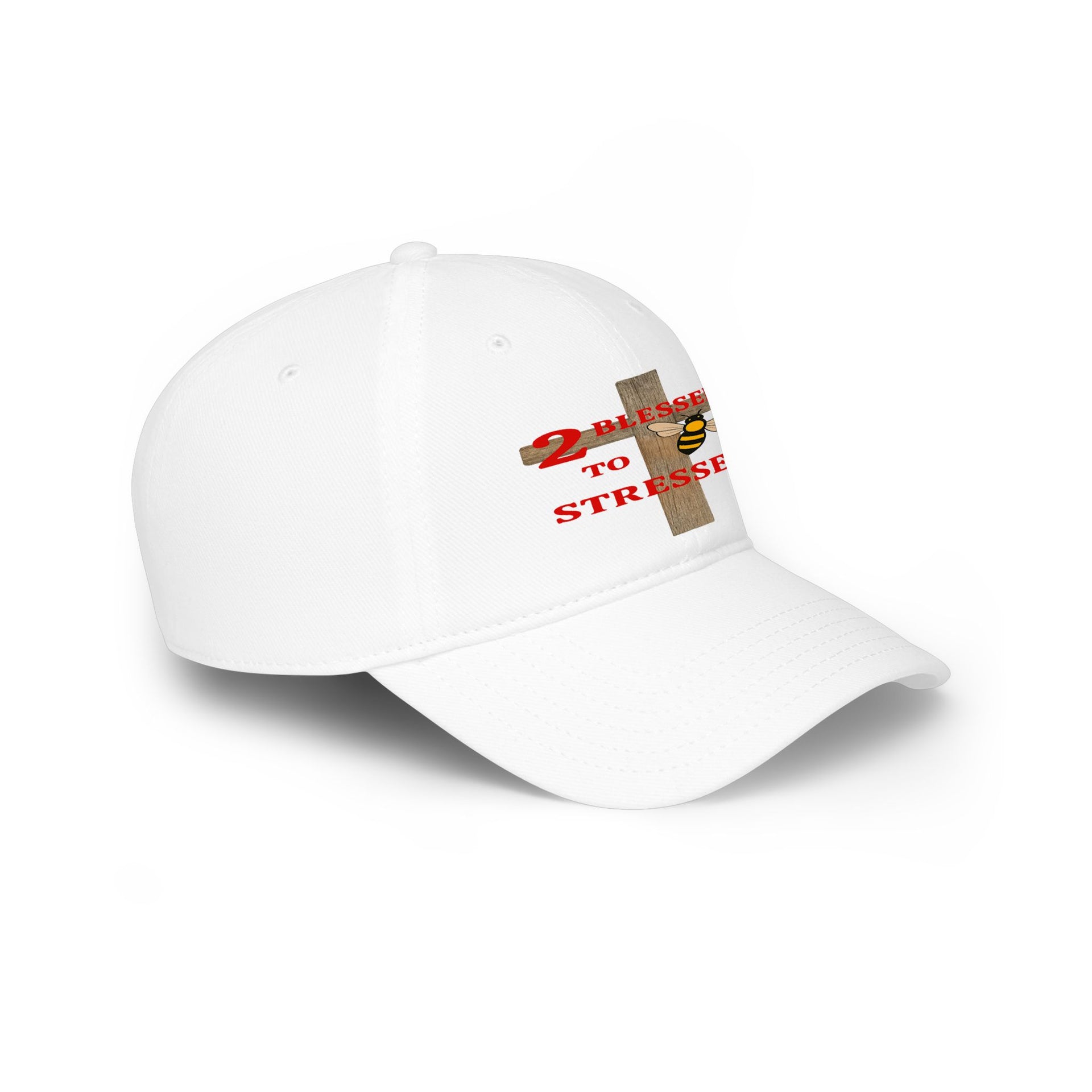 Baseball Cap – "Blessed 2o Stressed" Cross Christian Hat