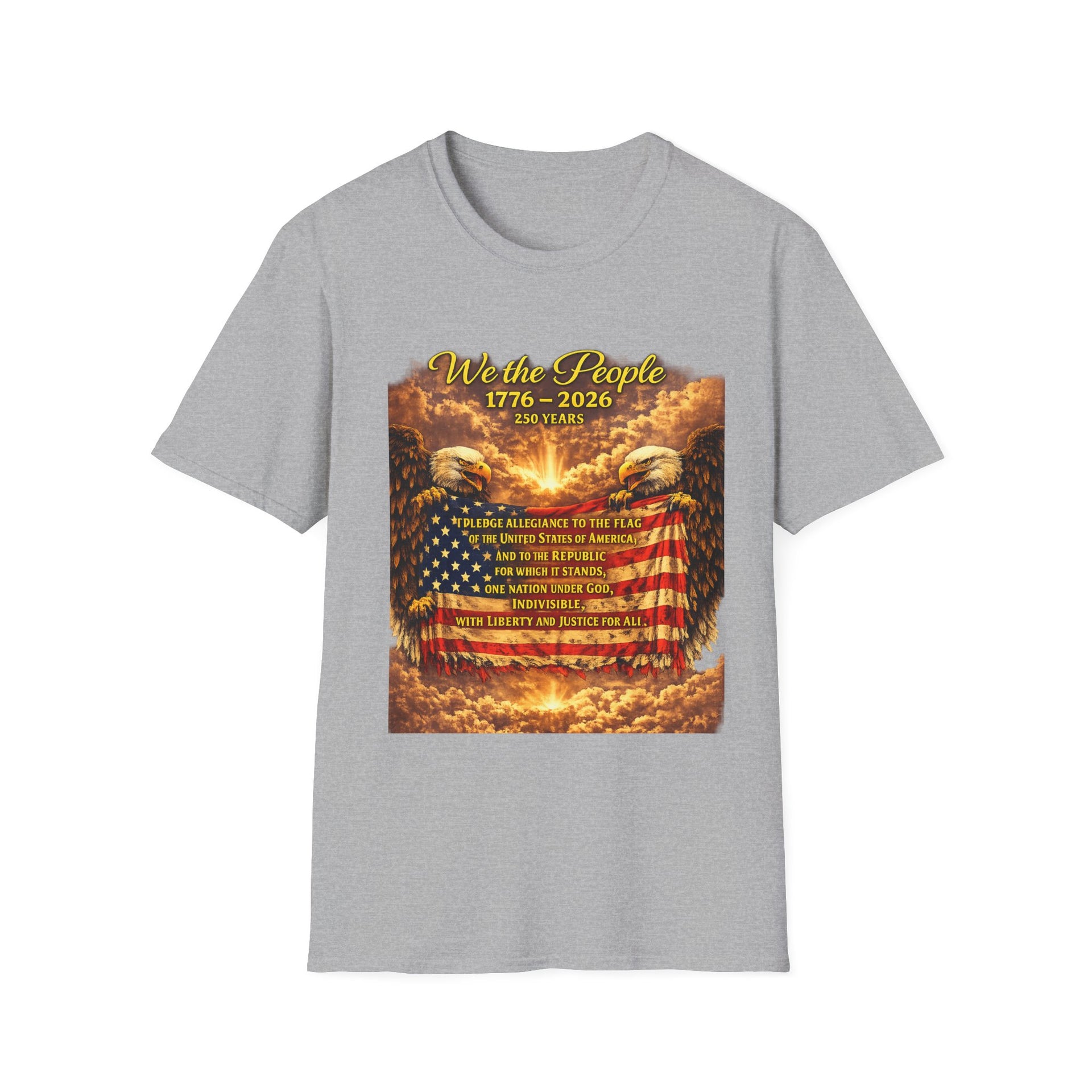 Patriotic 'We the People 1776–2026' American Flag T-Shirt