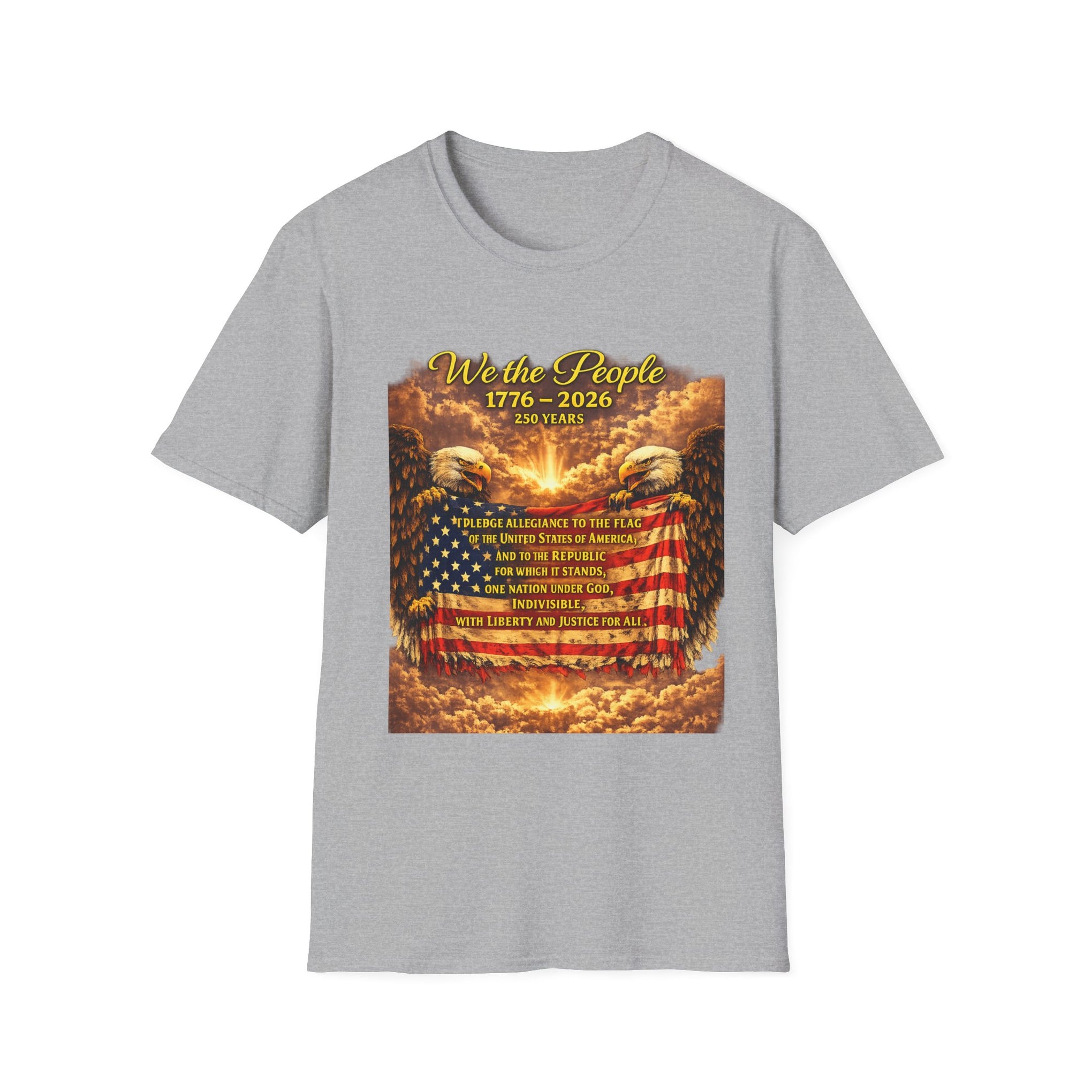 Patriotic 'We the People 1776–2026' American Flag T-Shirt
