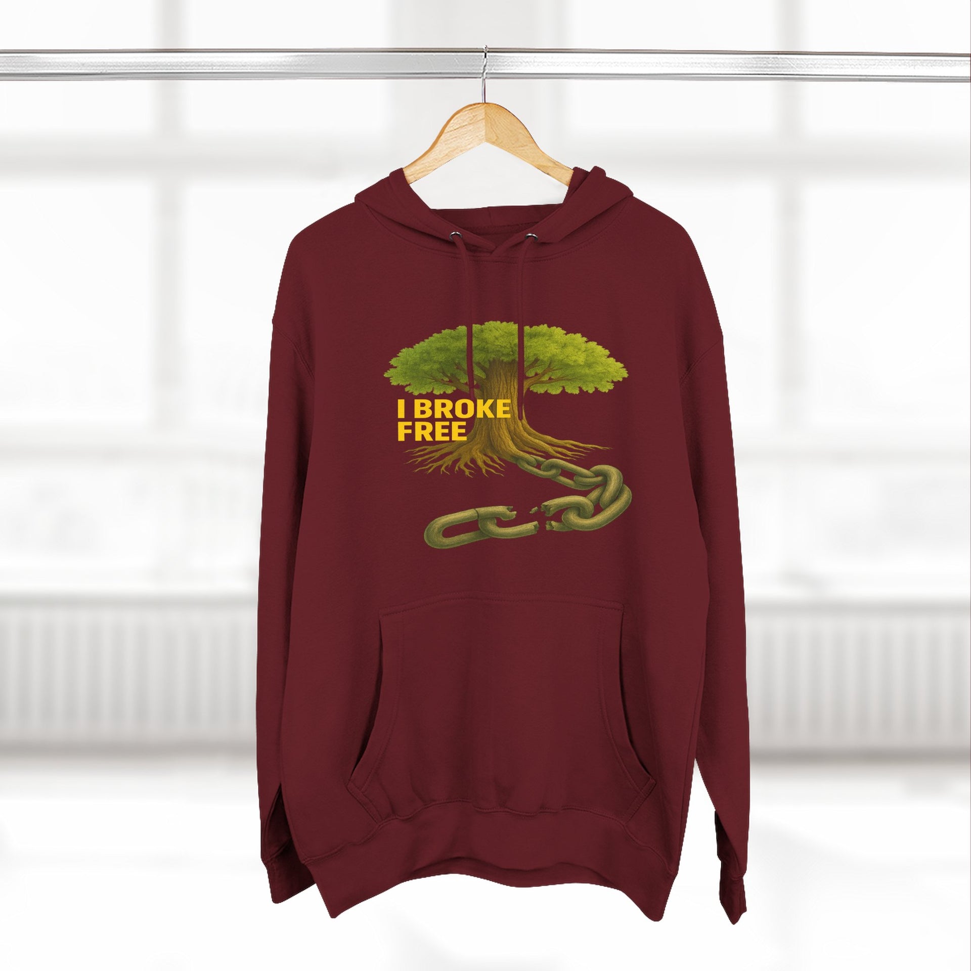 Freedom Breaker Hoodie — "I Broke Free" Mental Health Recovery Hoodie