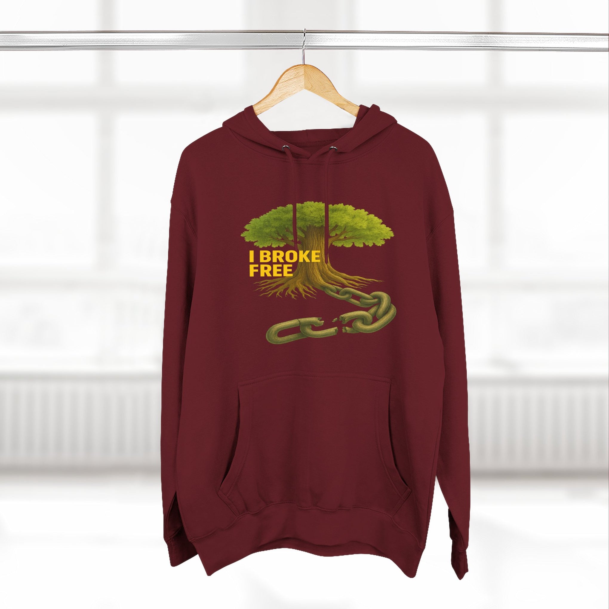 Freedom Breaker Hoodie — "I Broke Free" Mental Health Recovery Hoodie