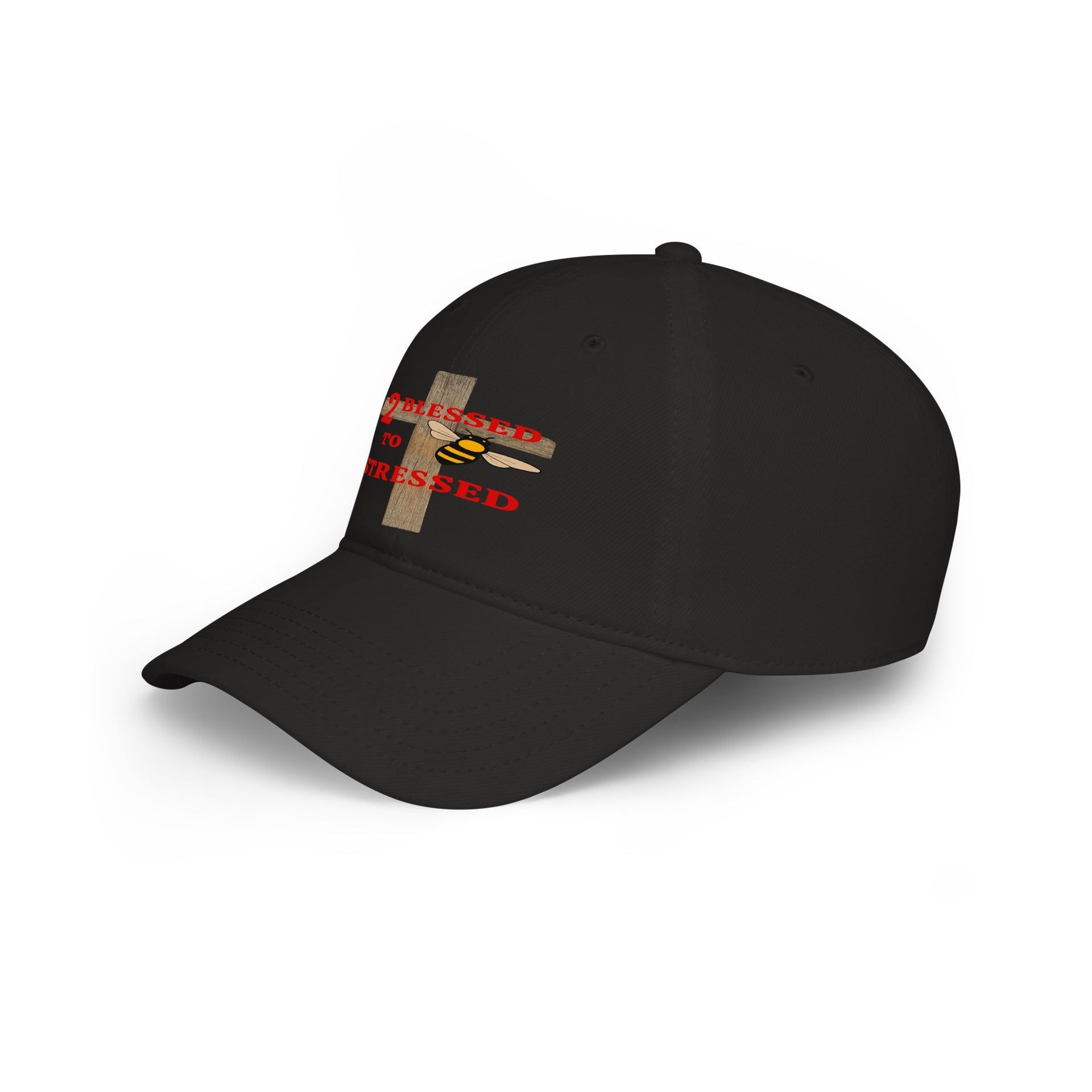 Baseball Cap – "Blessed 2o Stressed" Cross Christian Hat