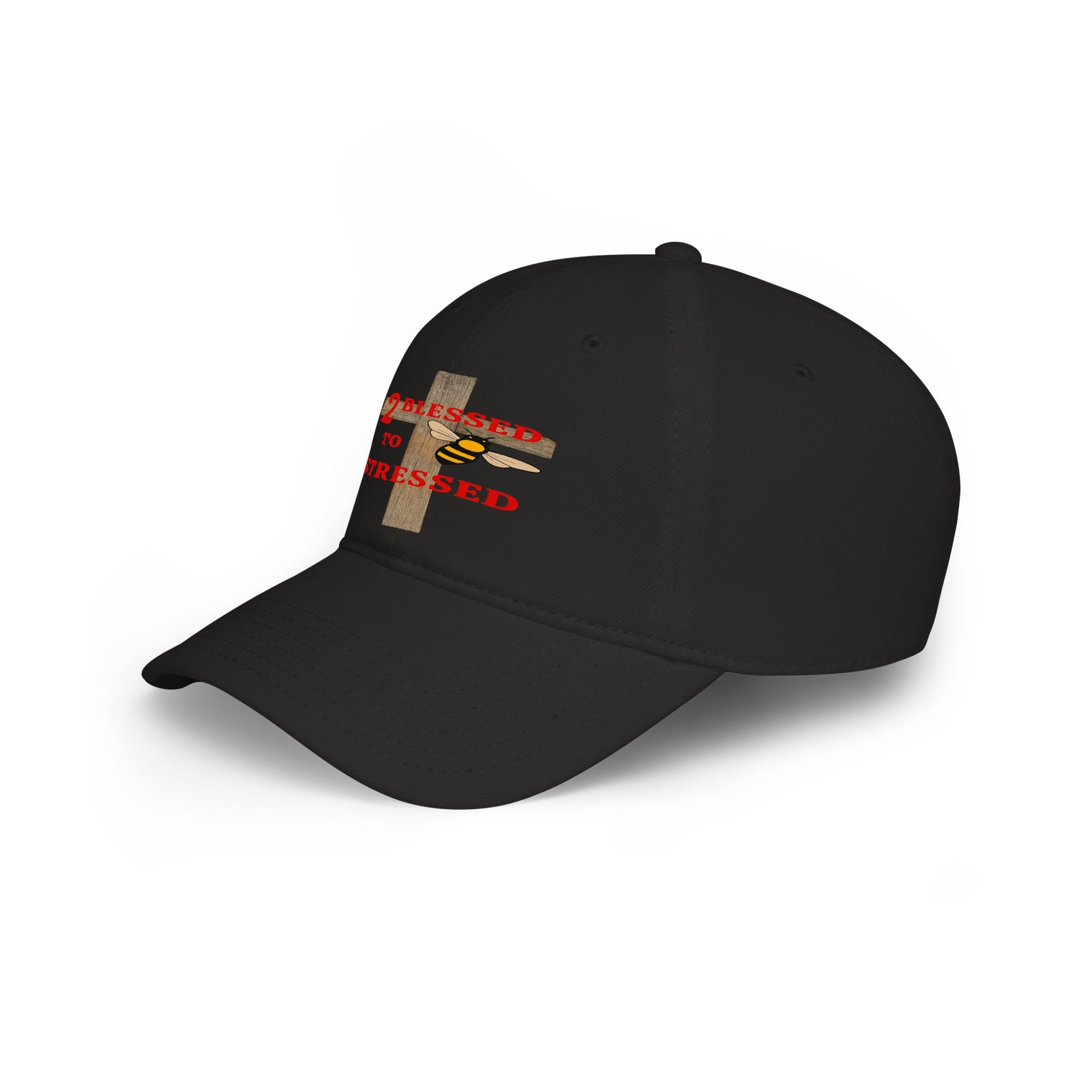Baseball Cap – "Blessed 2o Stressed" Cross Christian Hat