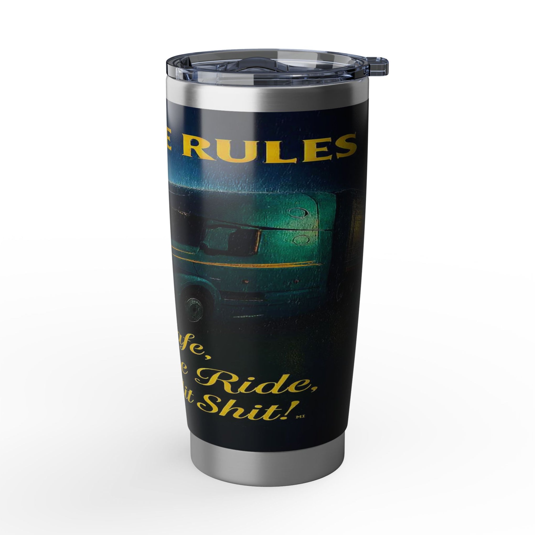 20oz Tumbler — 'Vagabond' Vintage Road Trip Travel Tumbler ("3 Simple Rules")
