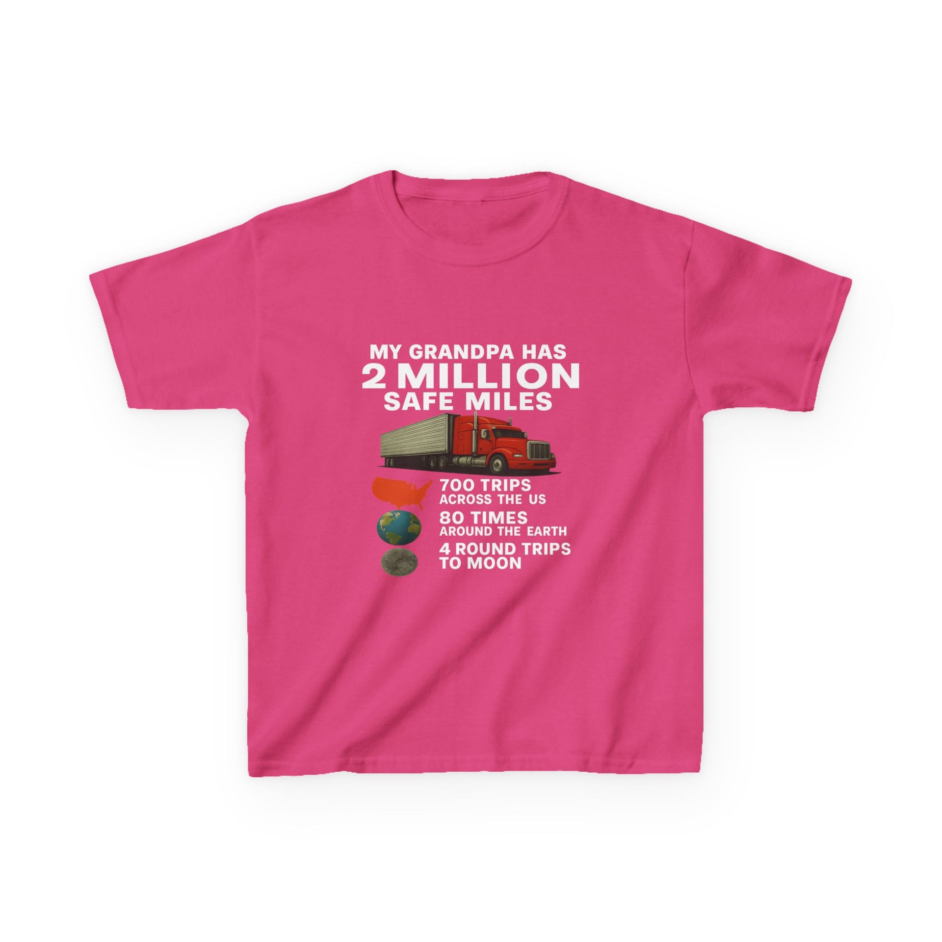 Kids Tee – “My Grandpa Has 2 Million Safe Miles” Vintage Pilot Aviation Shirt