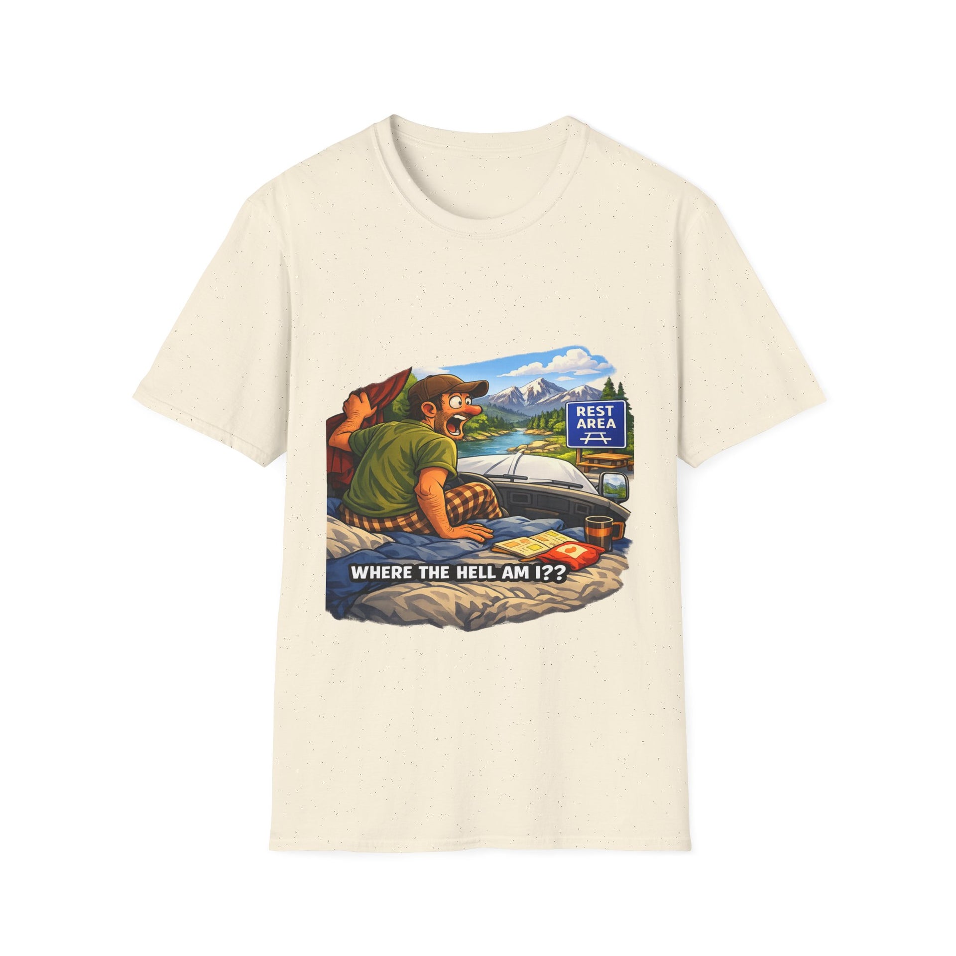 T-Shirt — "Where the Hell Am I?" Road Trip Scenic Graphic Tee