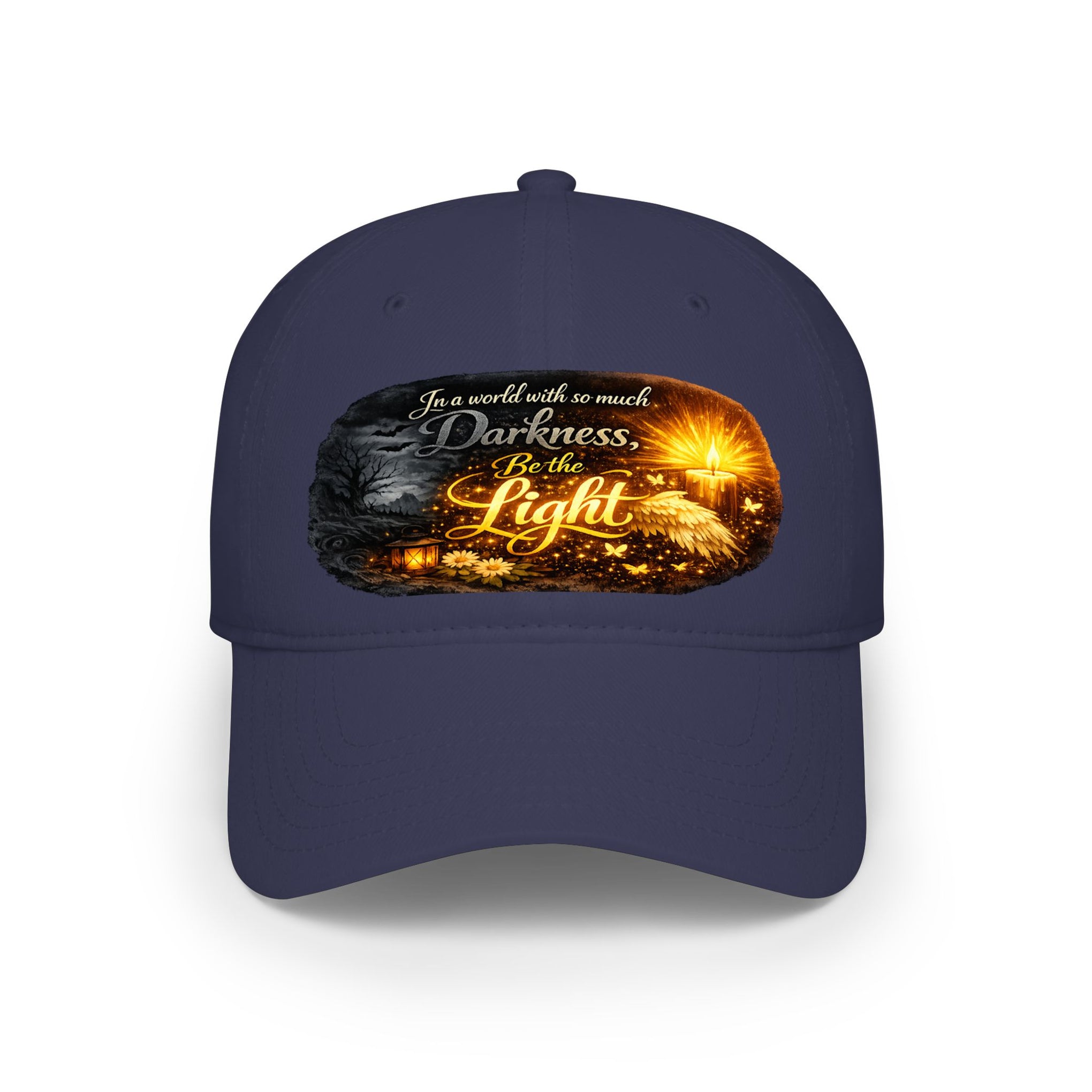 Low Profile Baseball Cap – "Be the Light" Inspirational Firefly Design