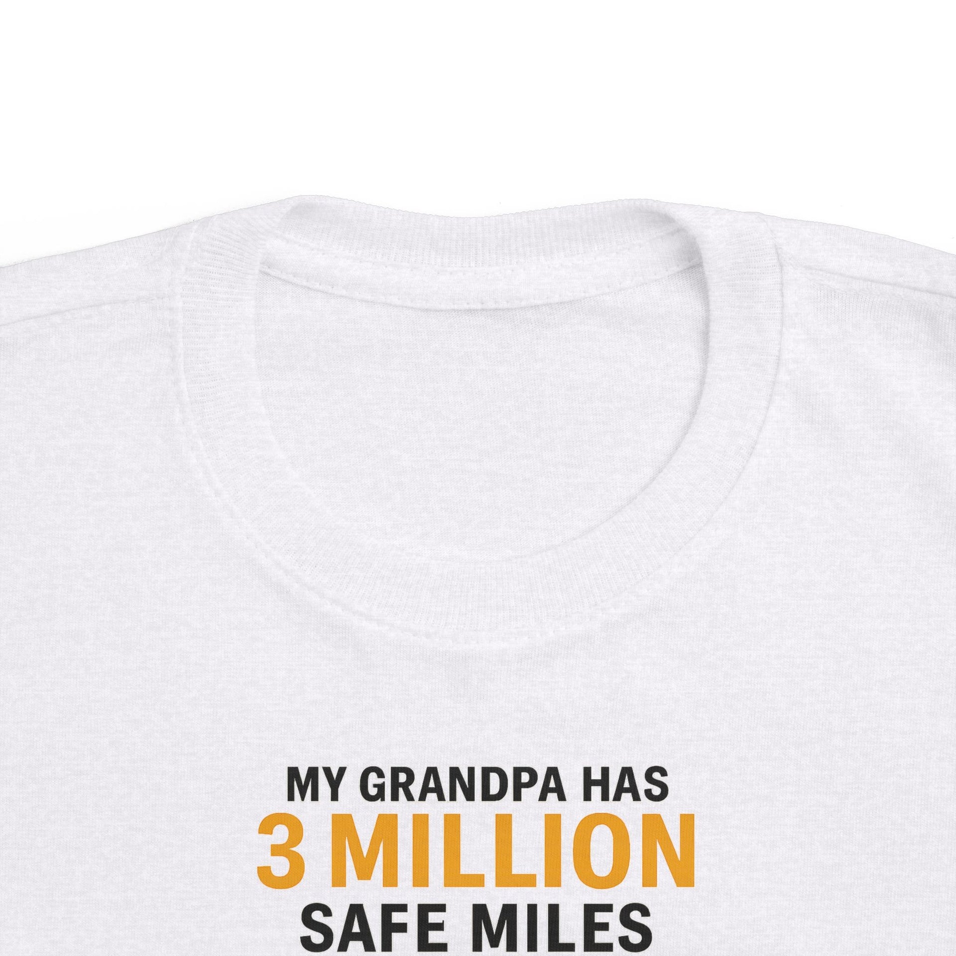 Toddler Tee - "My Grandpa Has 3 Million Safe Miles" Vintage Camper Kids Shirt