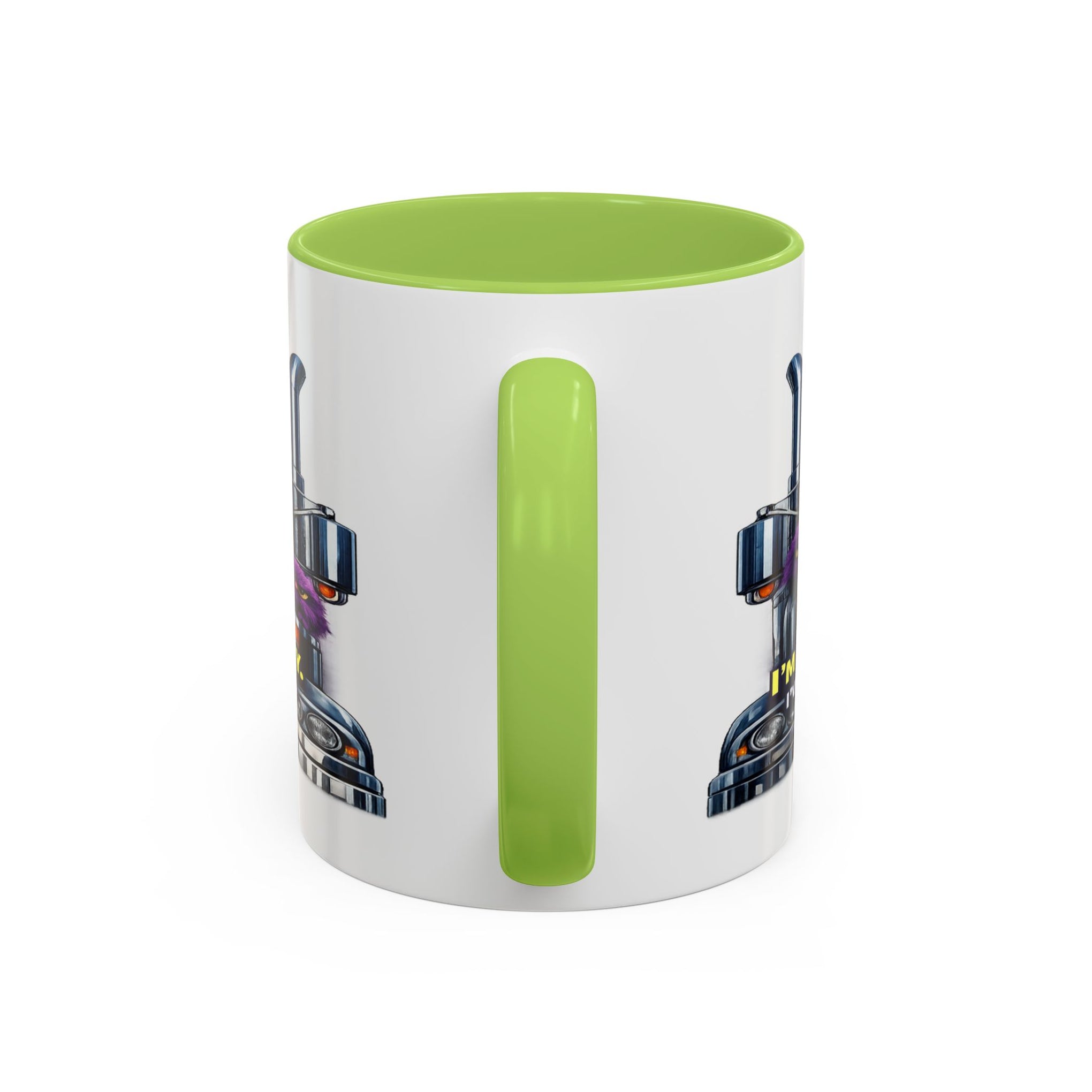 Purple Grumpy Monster Coffee Mug – Funny Truck Driver Gift (11oz & 15oz)