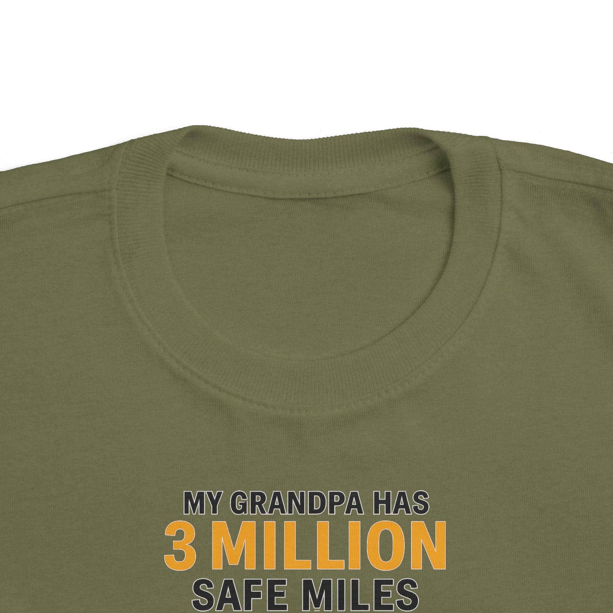 Toddler Tee - "My Grandpa Has 3 Million Safe Miles" Vintage Camper Kids Shirt