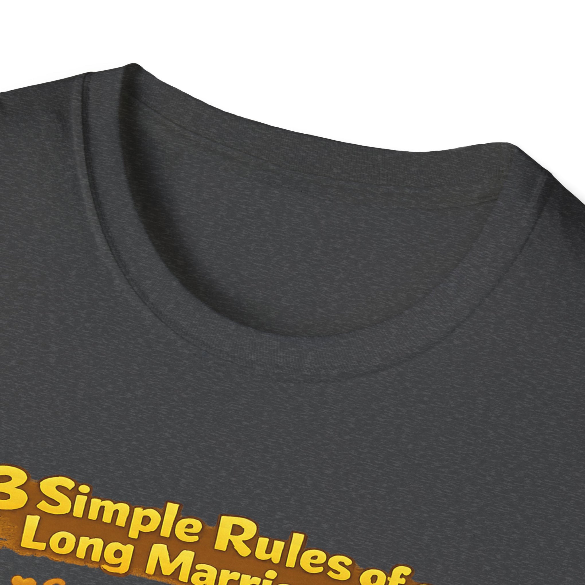 Marriage Rules T-Shirt – “3 Simple Rules of a Long Marriage: Communication, Trust, Separate Blankets!”