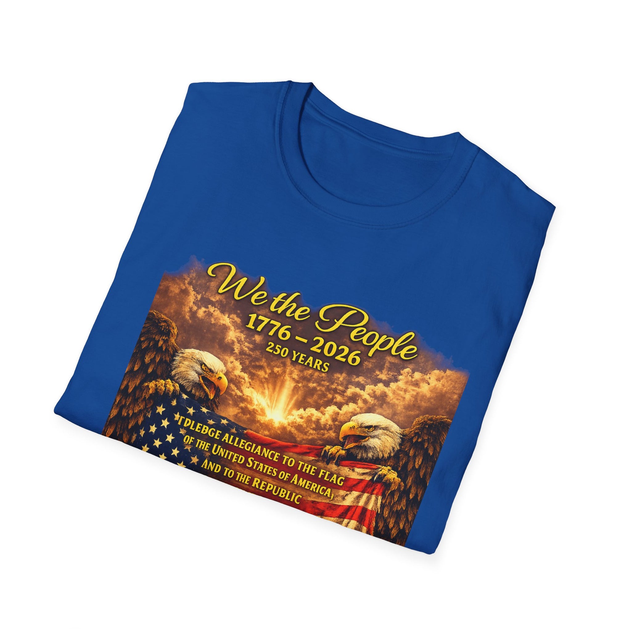 Patriotic 'We the People 1776–2026' American Flag T-Shirt