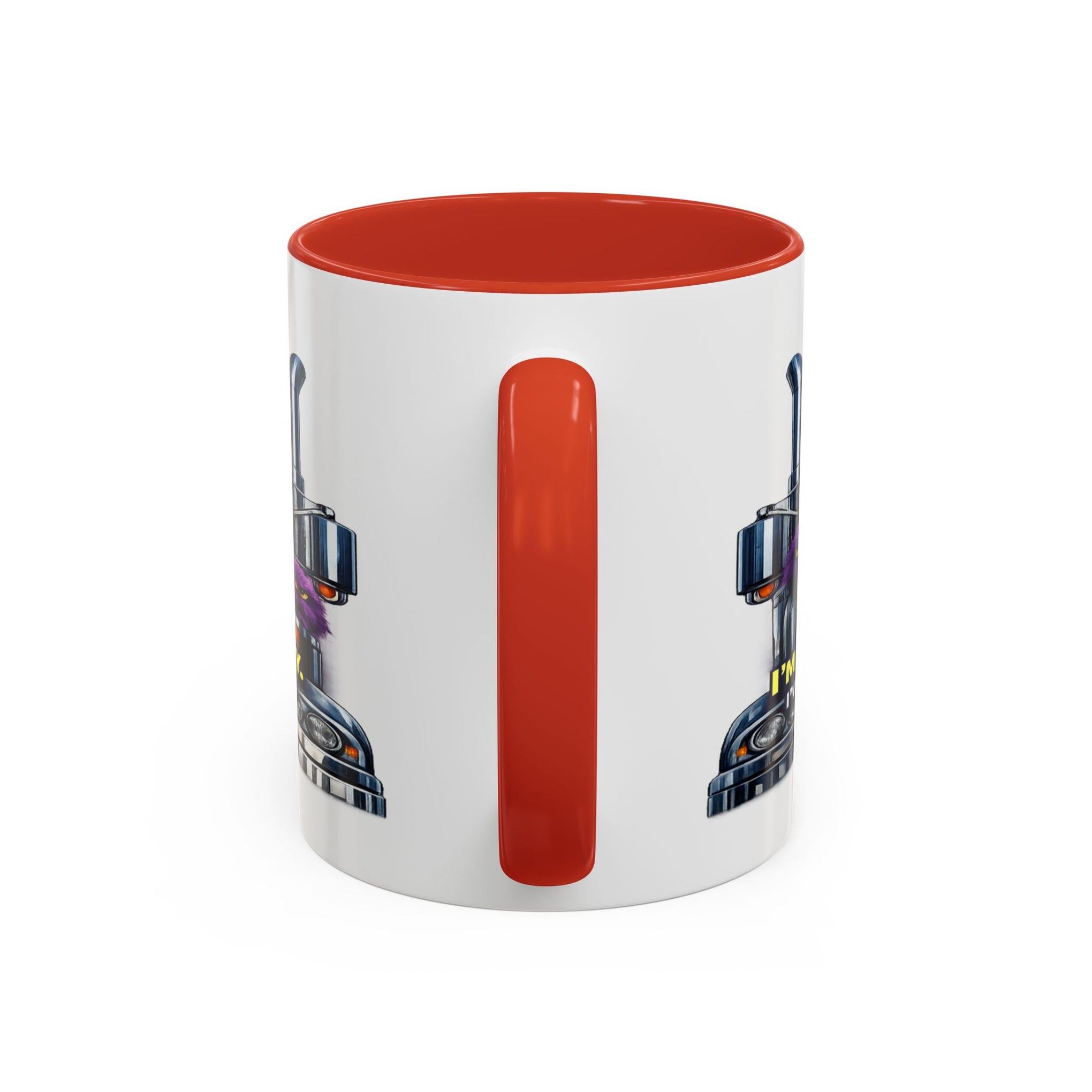Purple Grumpy Monster Coffee Mug – Funny Truck Driver Gift (11oz & 15oz)