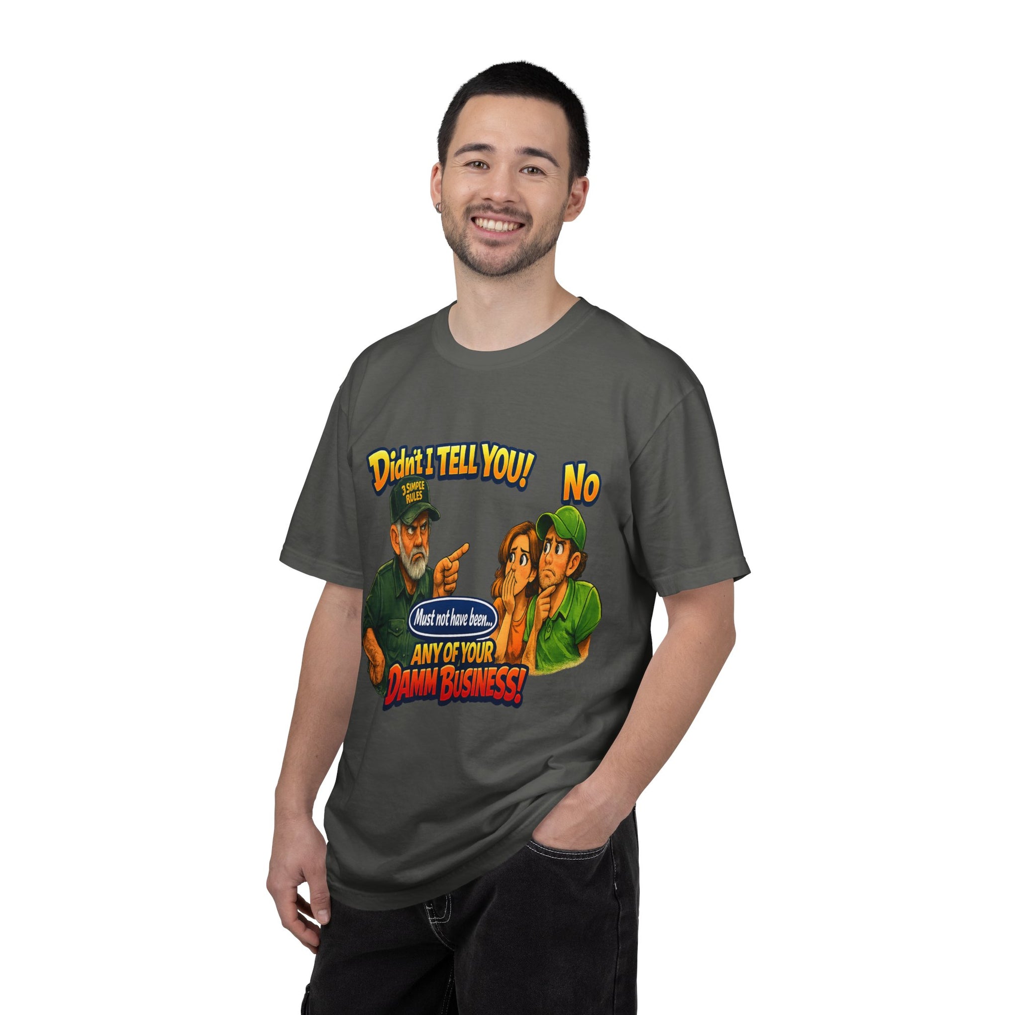 Funny "None of Your D*** Business" Graphic T-Shirt