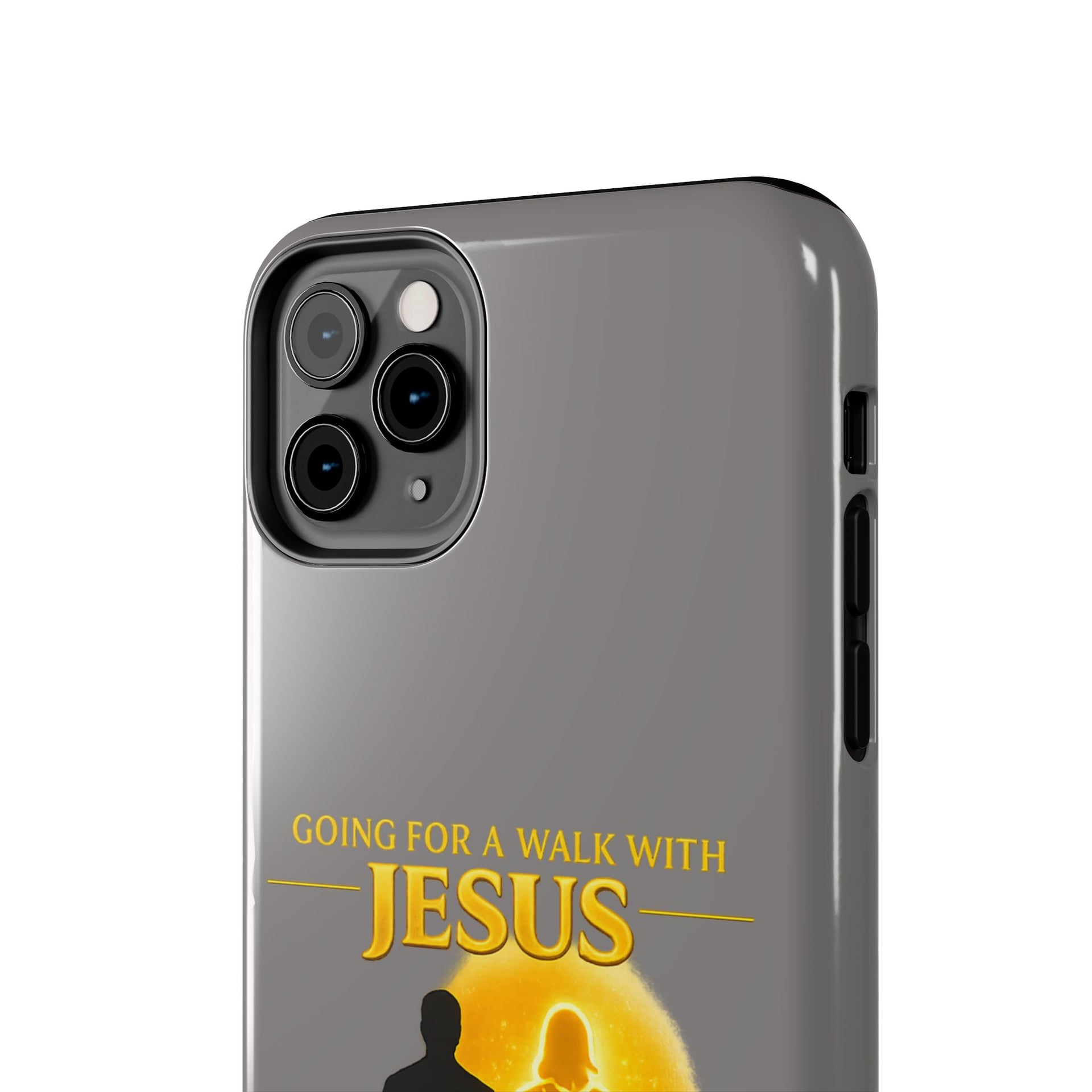 Tough Phone Case — "Going for a Walk with Jesus, Wanna Come?" Christian iPhone Case