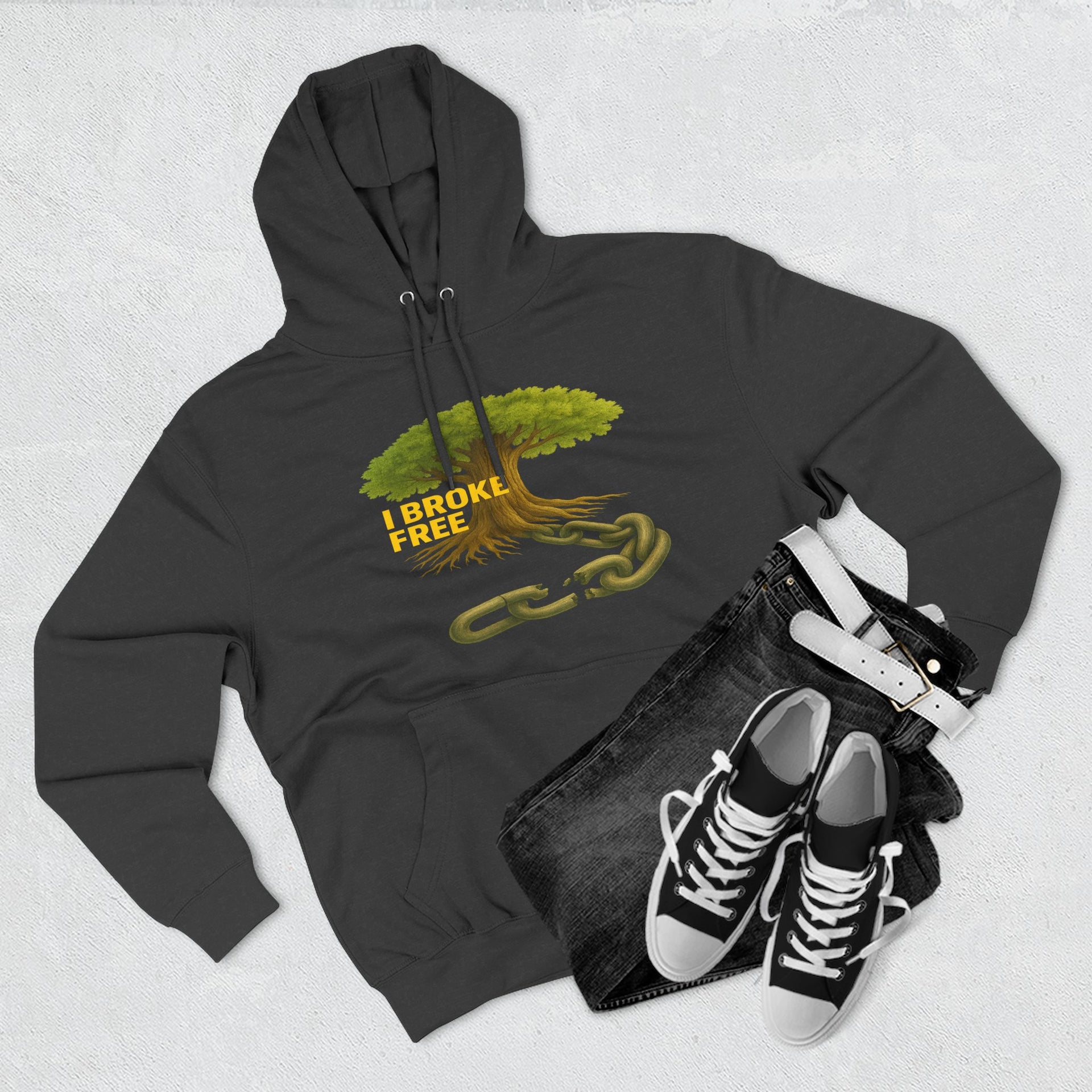 Freedom Breaker Hoodie — "I Broke Free" Mental Health Recovery Hoodie
