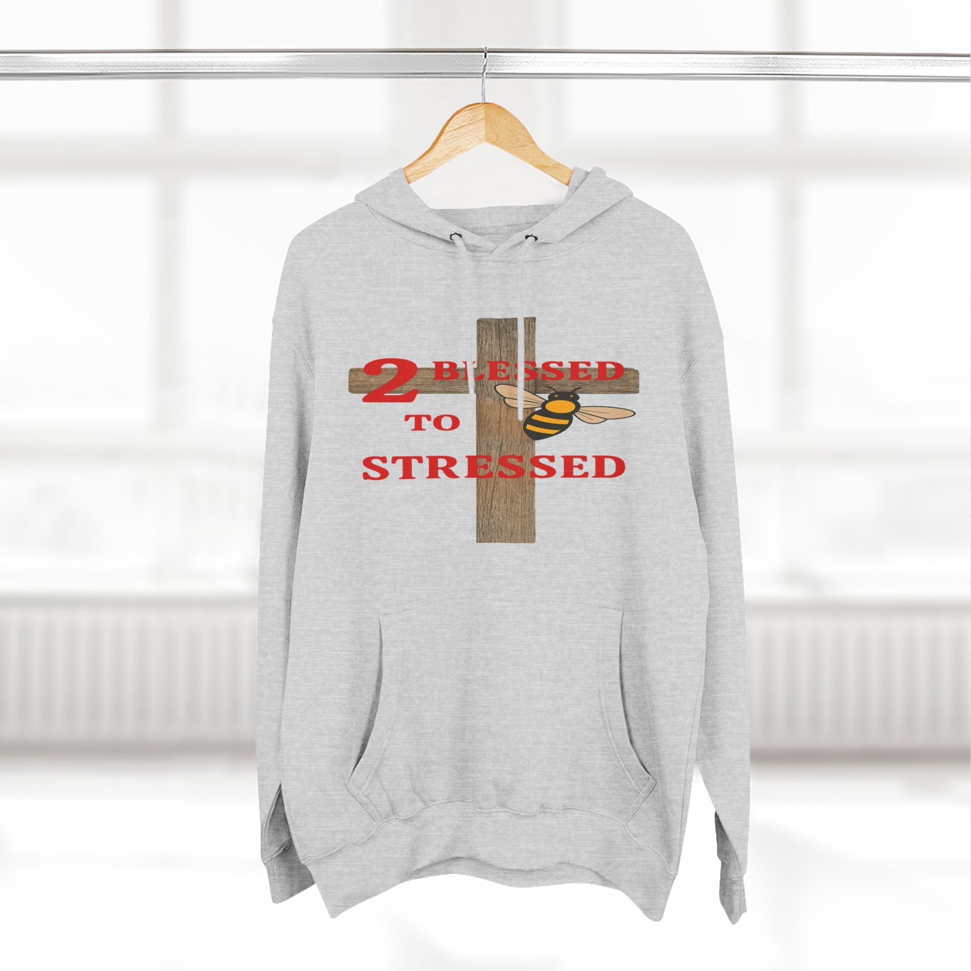 Three-Panel Fleece Hoodie