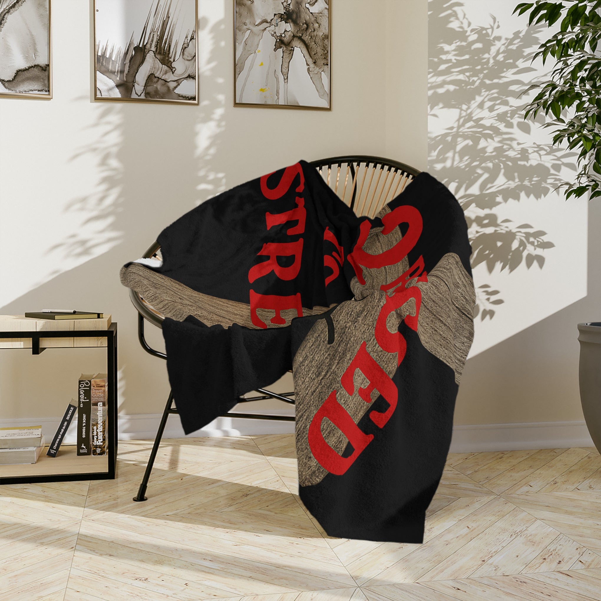 Blessed Not Stressed Microfiber Blanket – Cross & Bee Inspirational Throw