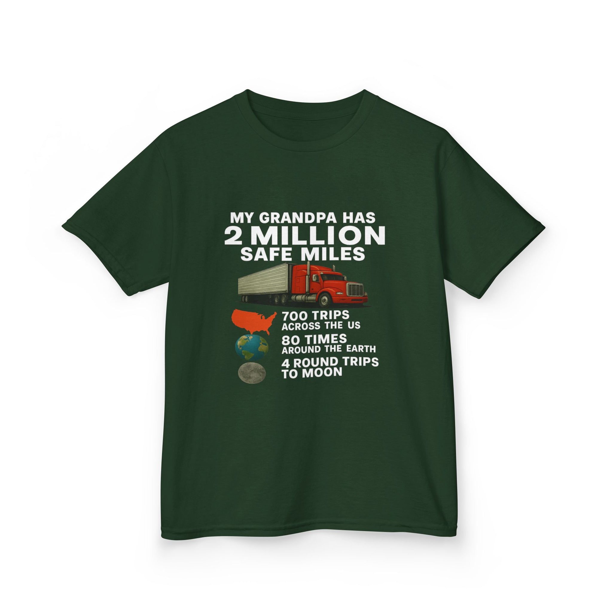 Kids Tee – “My Grandpa Has 2 Million Safe Miles” Vintage Pilot Aviation Shirt