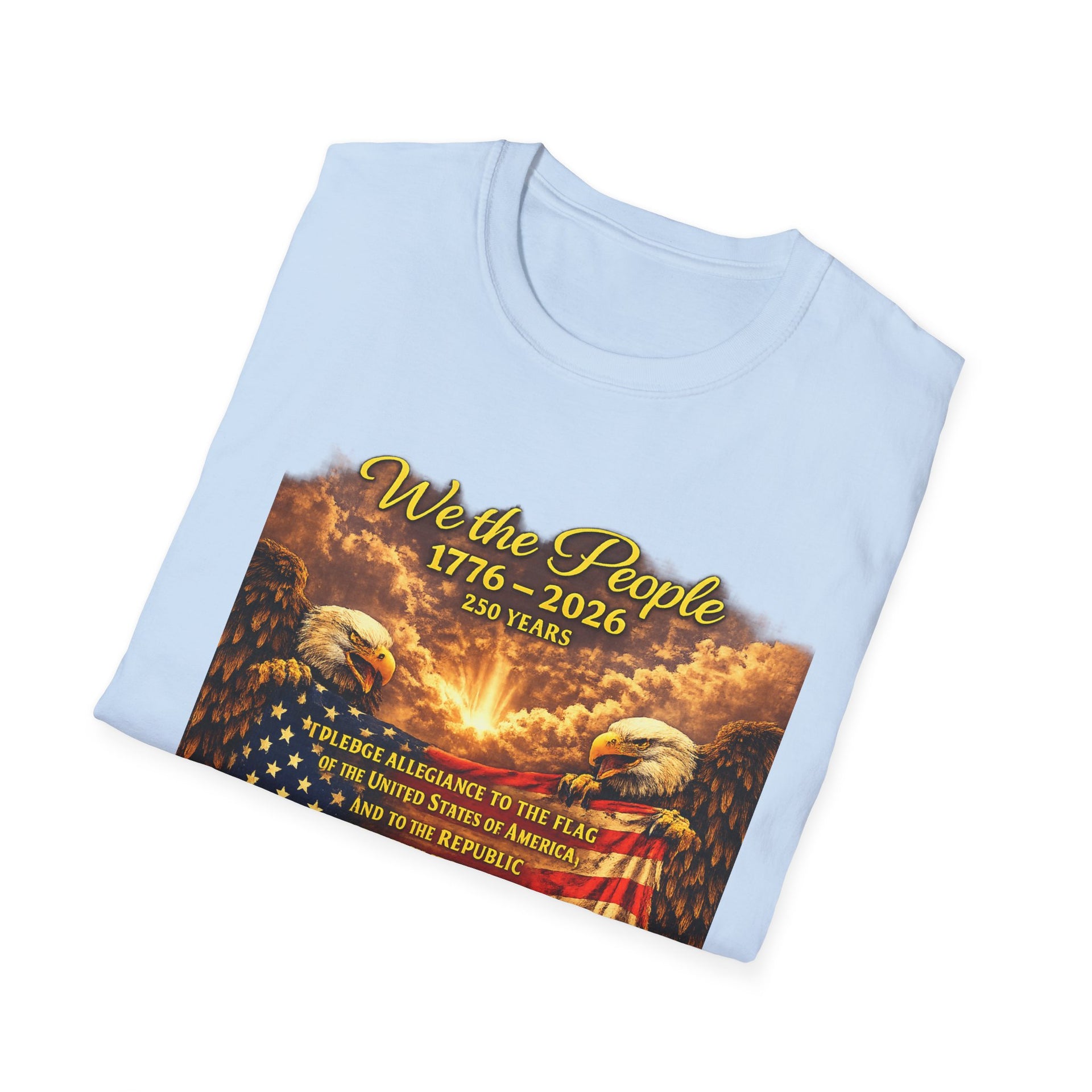 Patriotic 'We the People 1776–2026' American Flag T-Shirt