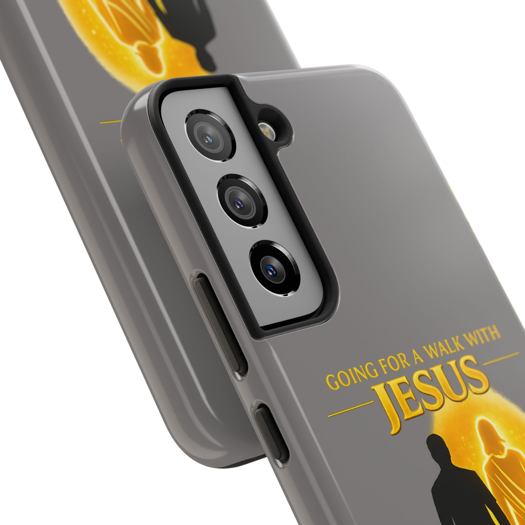 Tough Phone Case — "Going for a Walk with Jesus, Wanna Come?" Christian iPhone Case