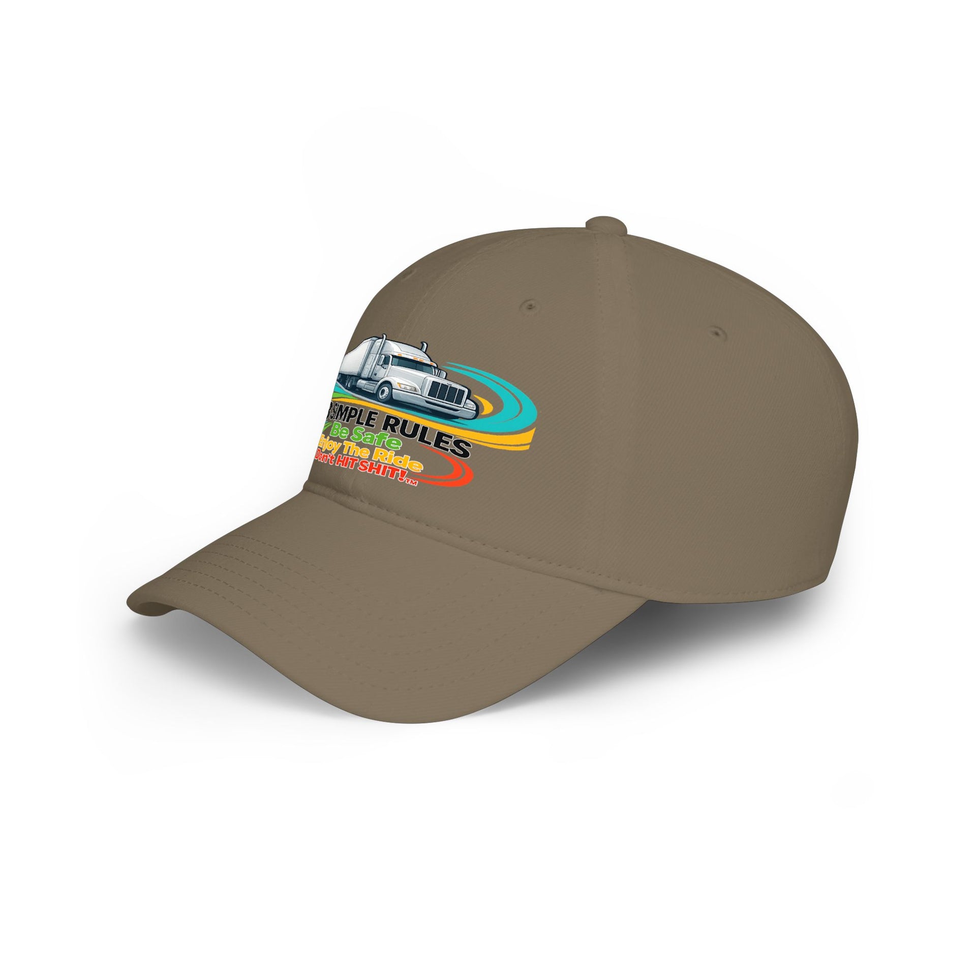 Retro RV Hat — "3 Simple Rules: Be Safe, Enjoy The Ride, Don't Hit Shit!" ***" Baseball Cap