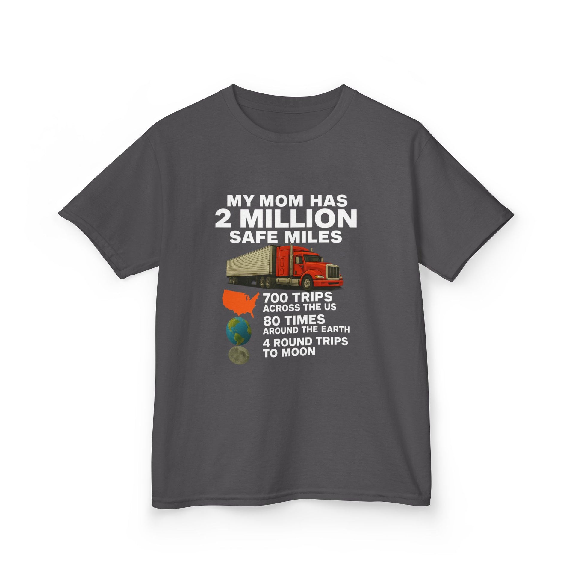 Kids Tee - "My Mom Has 2 Million Safe Miles" Driving Milestone Shirt