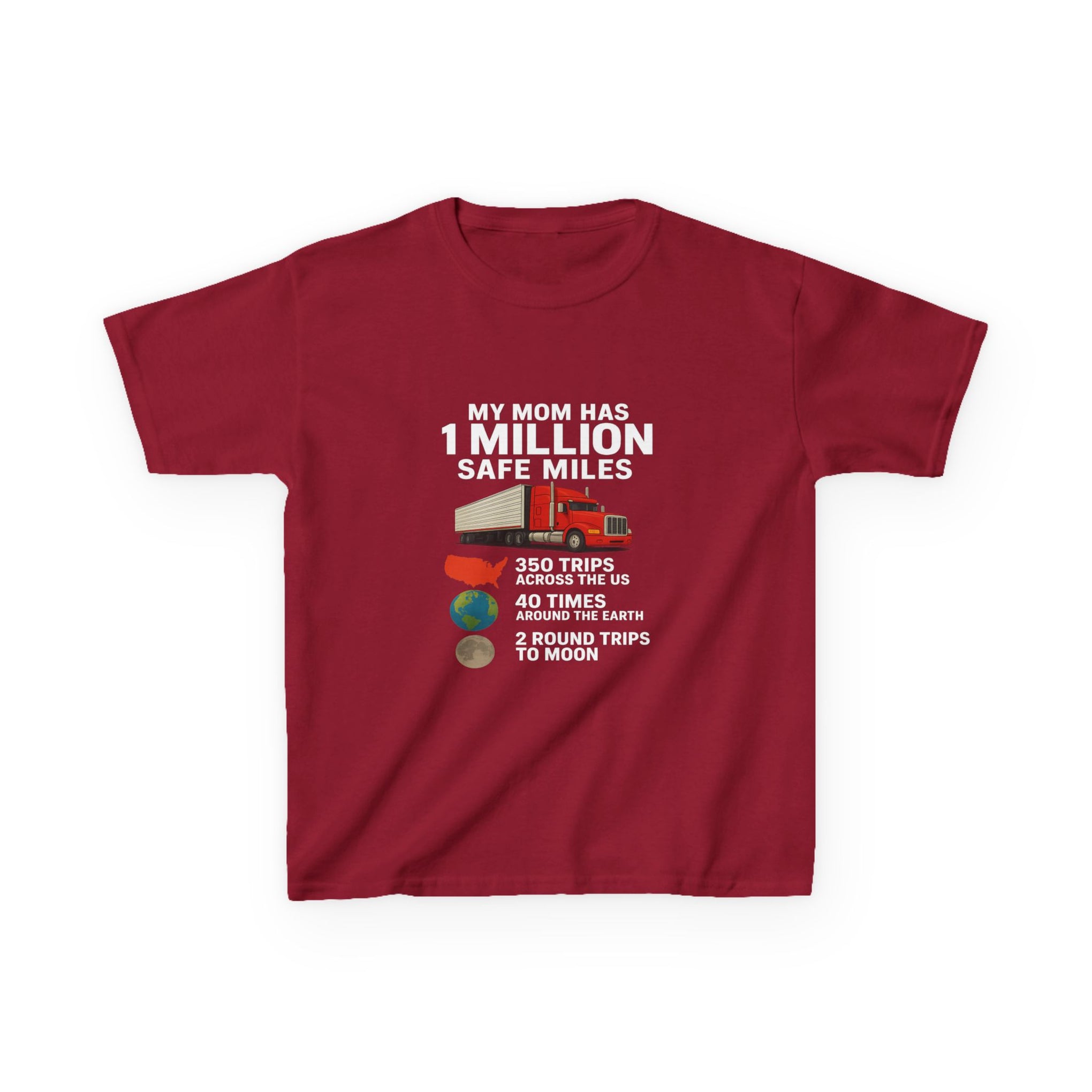 Kids Truck Graphic Tee — My Mom has 1 million Safe Miles