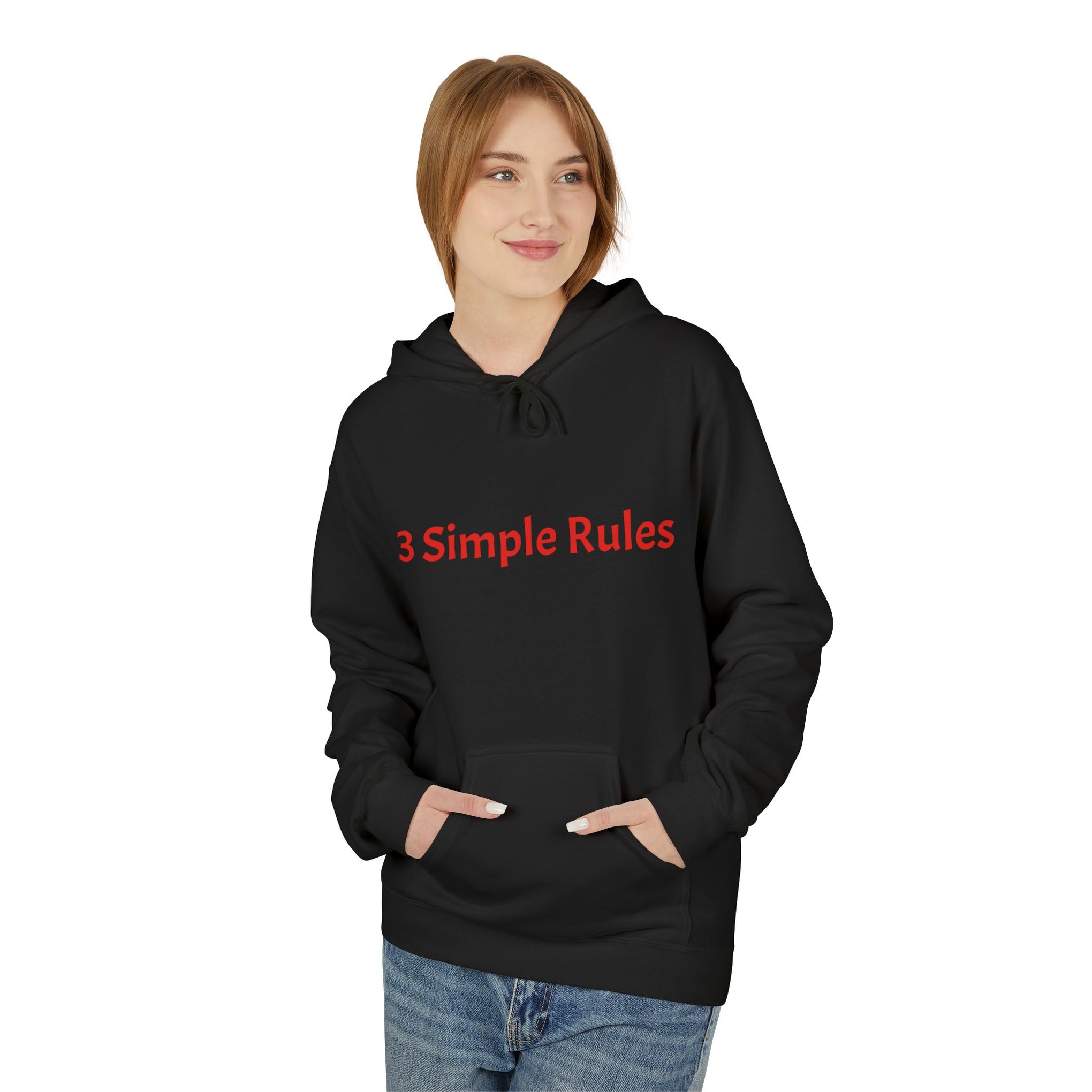 Hoodie — '3 Simple Rules' Trucker Safety Graphic Hoodie (Enjoy the Ride — Get Home Safe)