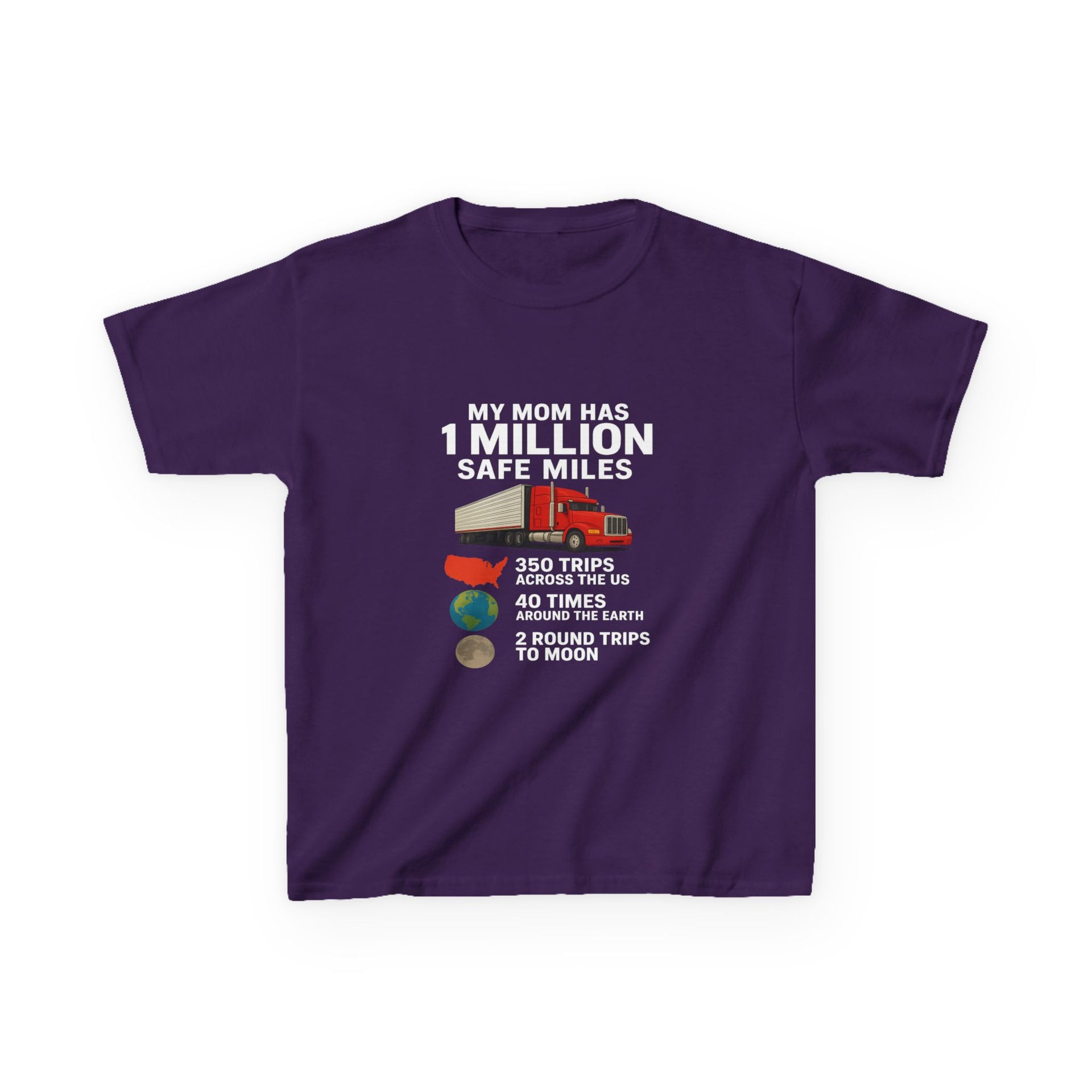 Kids Truck Graphic Tee — My Mom has 1 million Safe Miles