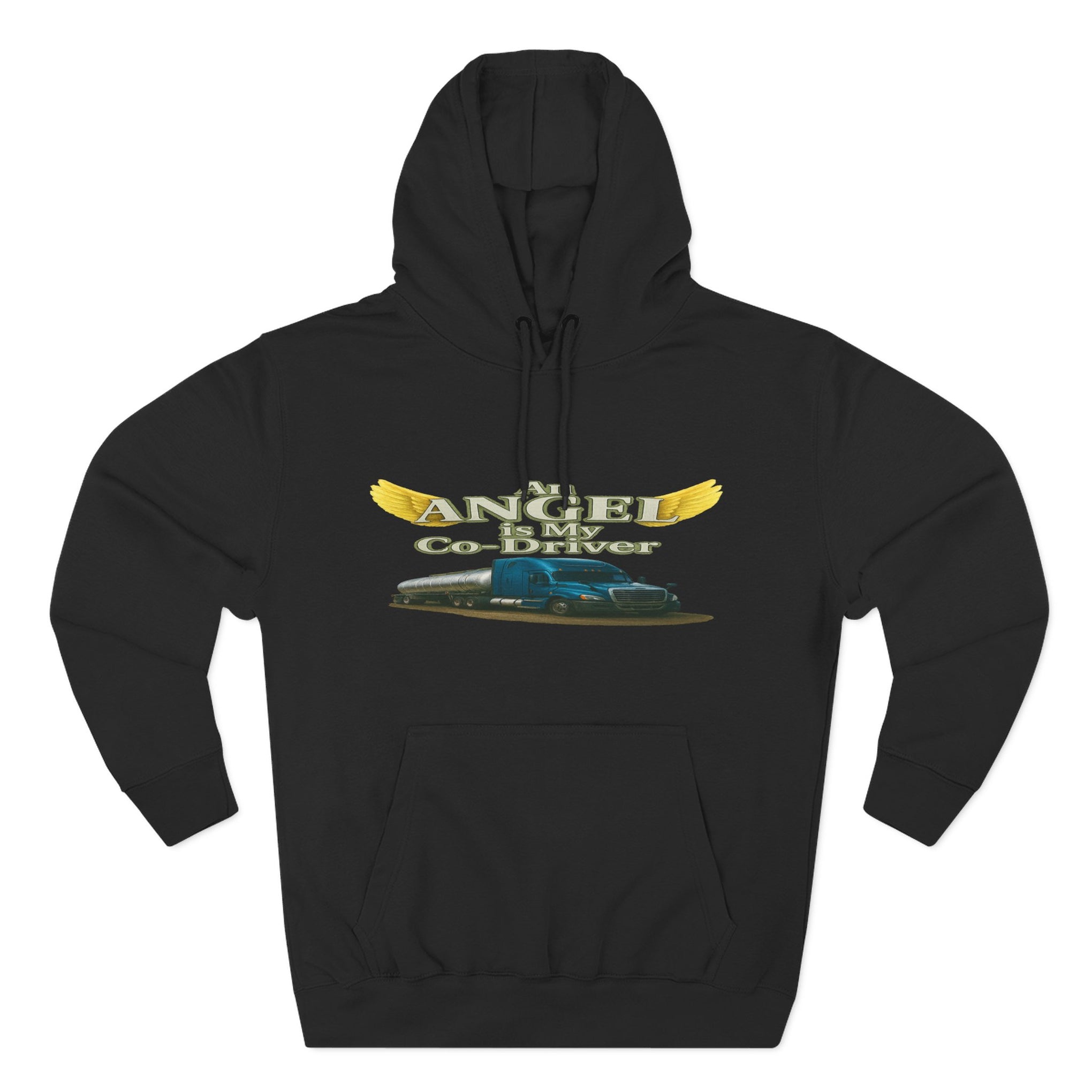Tanker "Angle is my co-driver" Three-Panel Fleece Hoodie