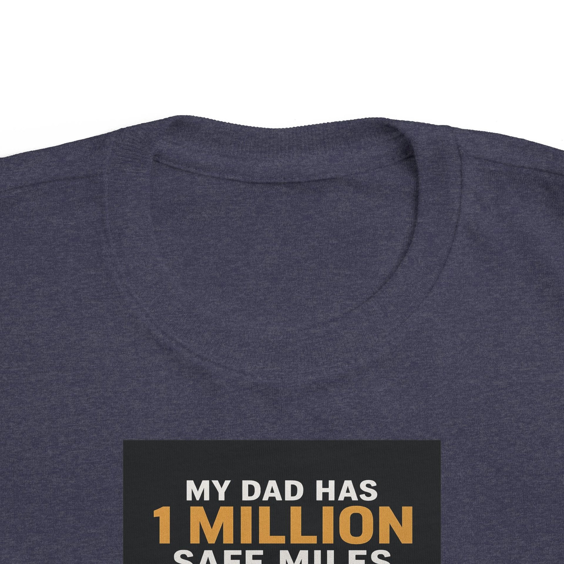 Toddler Tee – “My Dad Has 1 Million Safe Miles” Funny Kids' Aviation Shirt