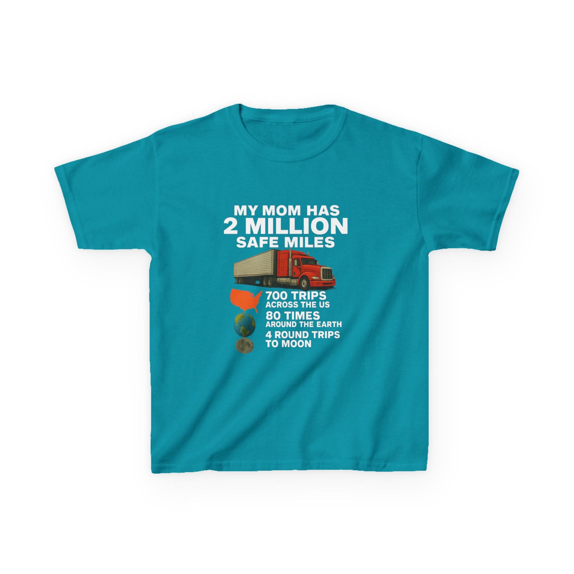 Kids Tee - "My Mom Has 2 Million Safe Miles" Driving Milestone Shirt