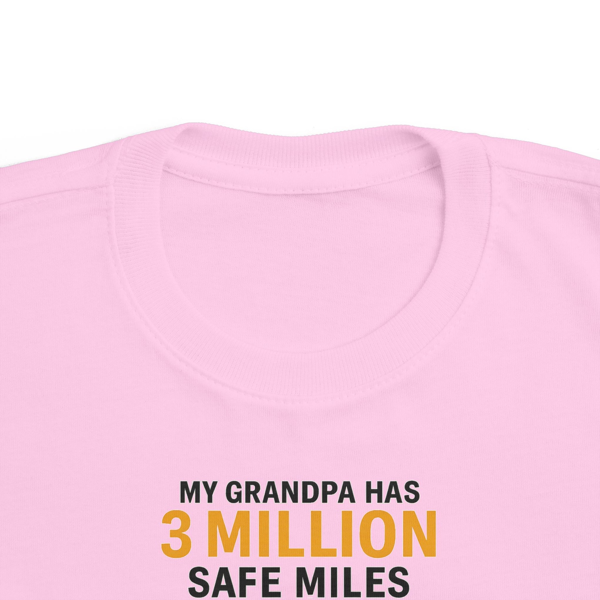 Toddler Tee - "My Grandpa Has 3 Million Safe Miles" Vintage Camper Kids Shirt