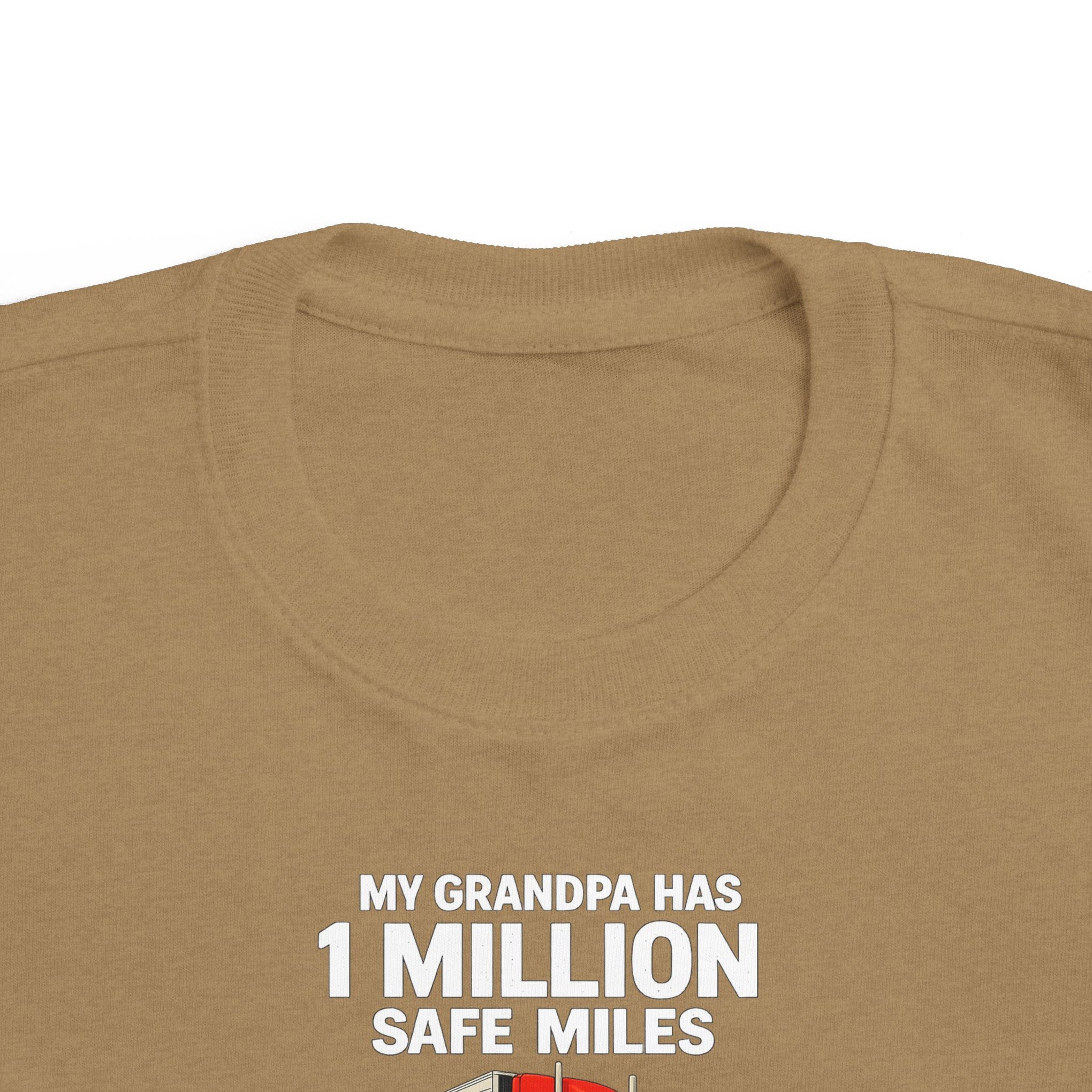 Toddler Tee – "My Grandma Has 1 Million Safe Miles" Cute Grandma Road-Trip Shirt